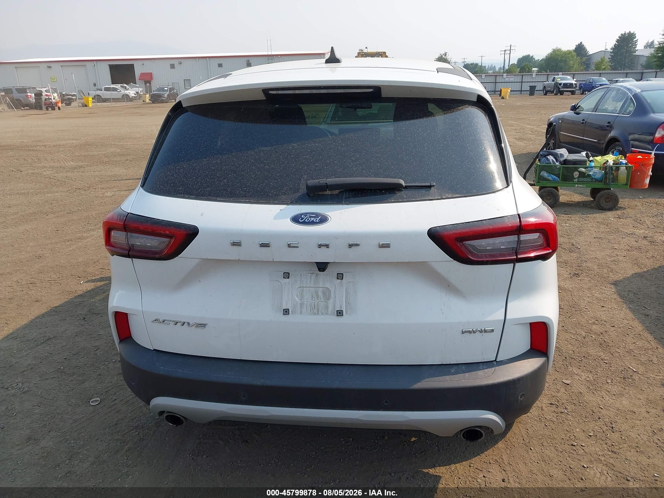 2023 Ford Escape Active White vin: 1FMCU9GN1PUA55353