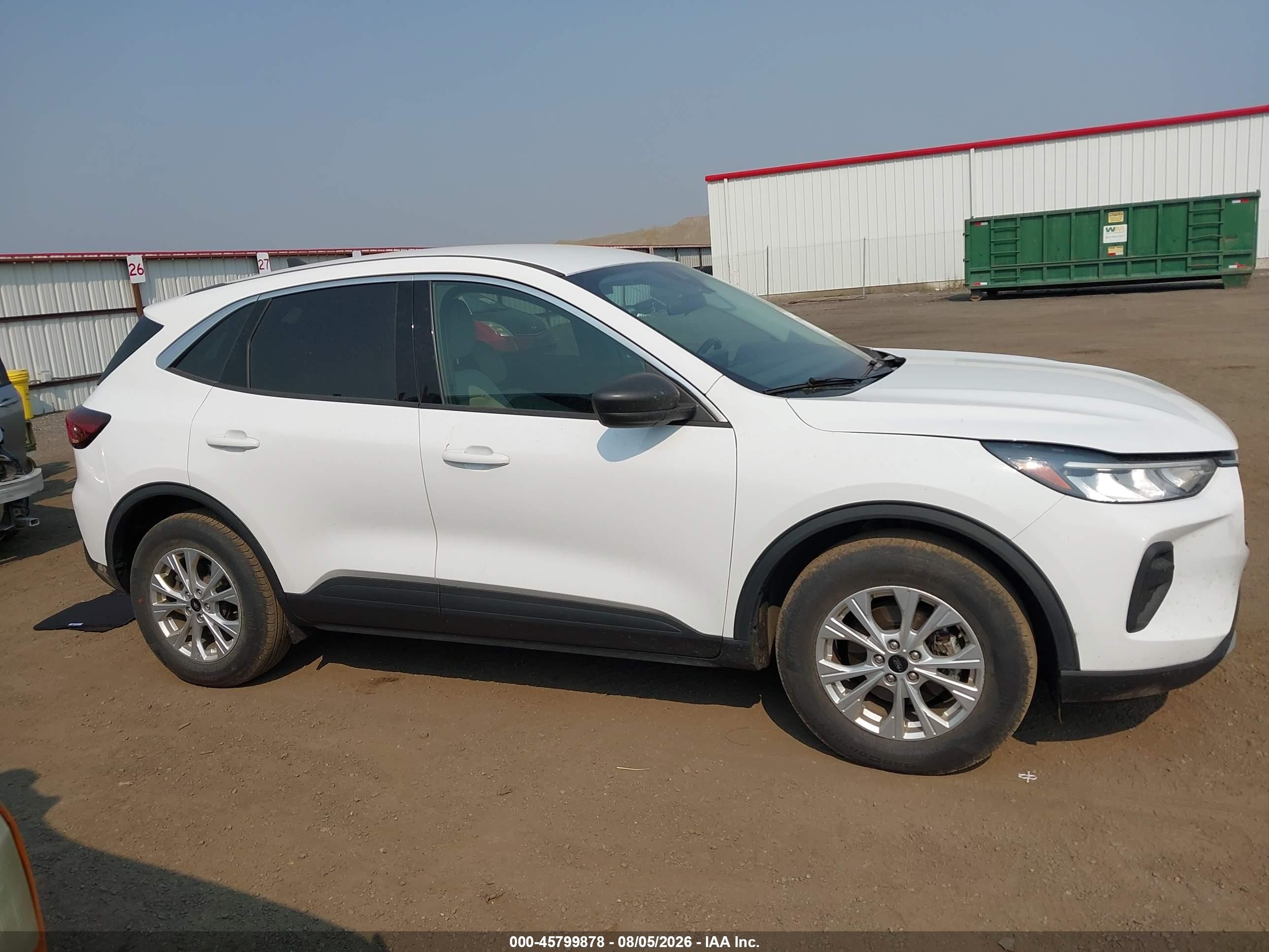 2023 Ford Escape Active White vin: 1FMCU9GN1PUA55353