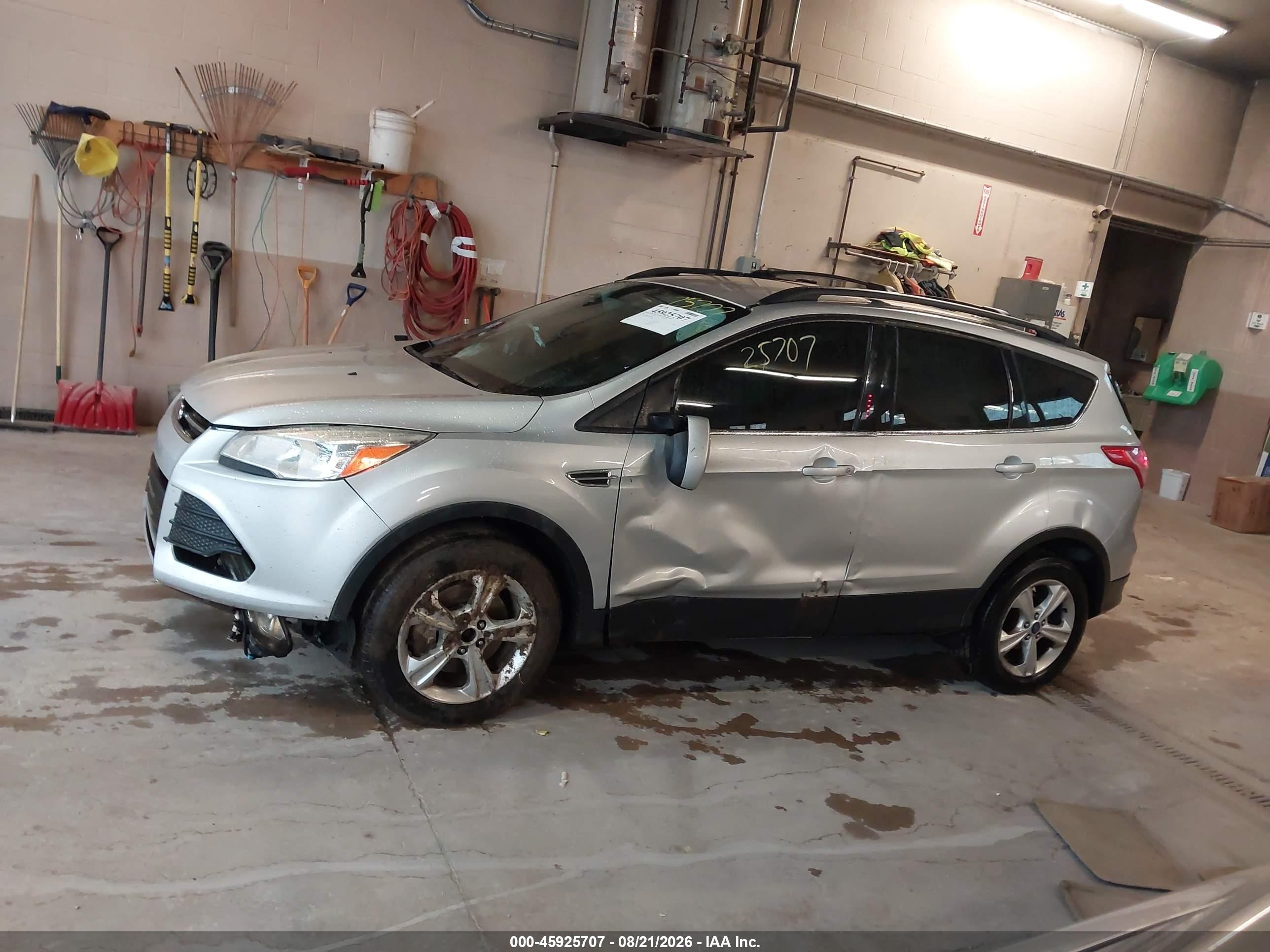 2013 Ford Escape Se Gray vin: 1FMCU9GX0DUA03824