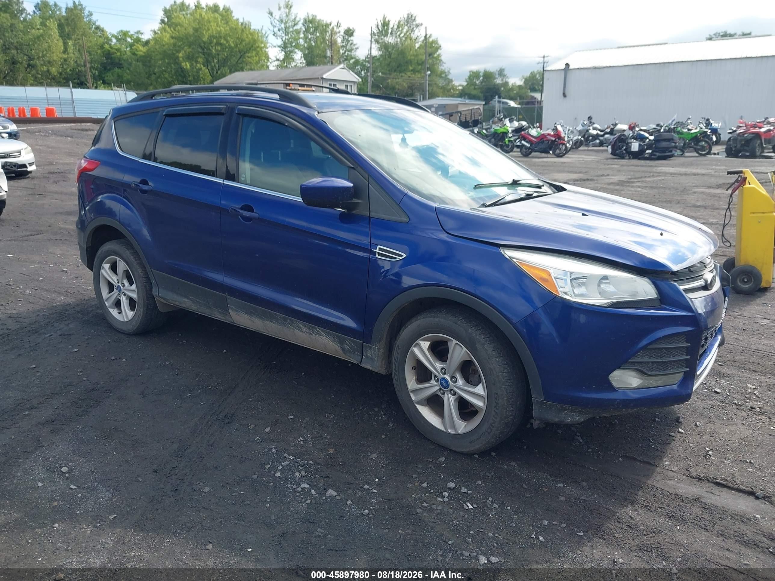 2013 Ford Escape Se Blue vin: 1FMCU9GX0DUA19781
