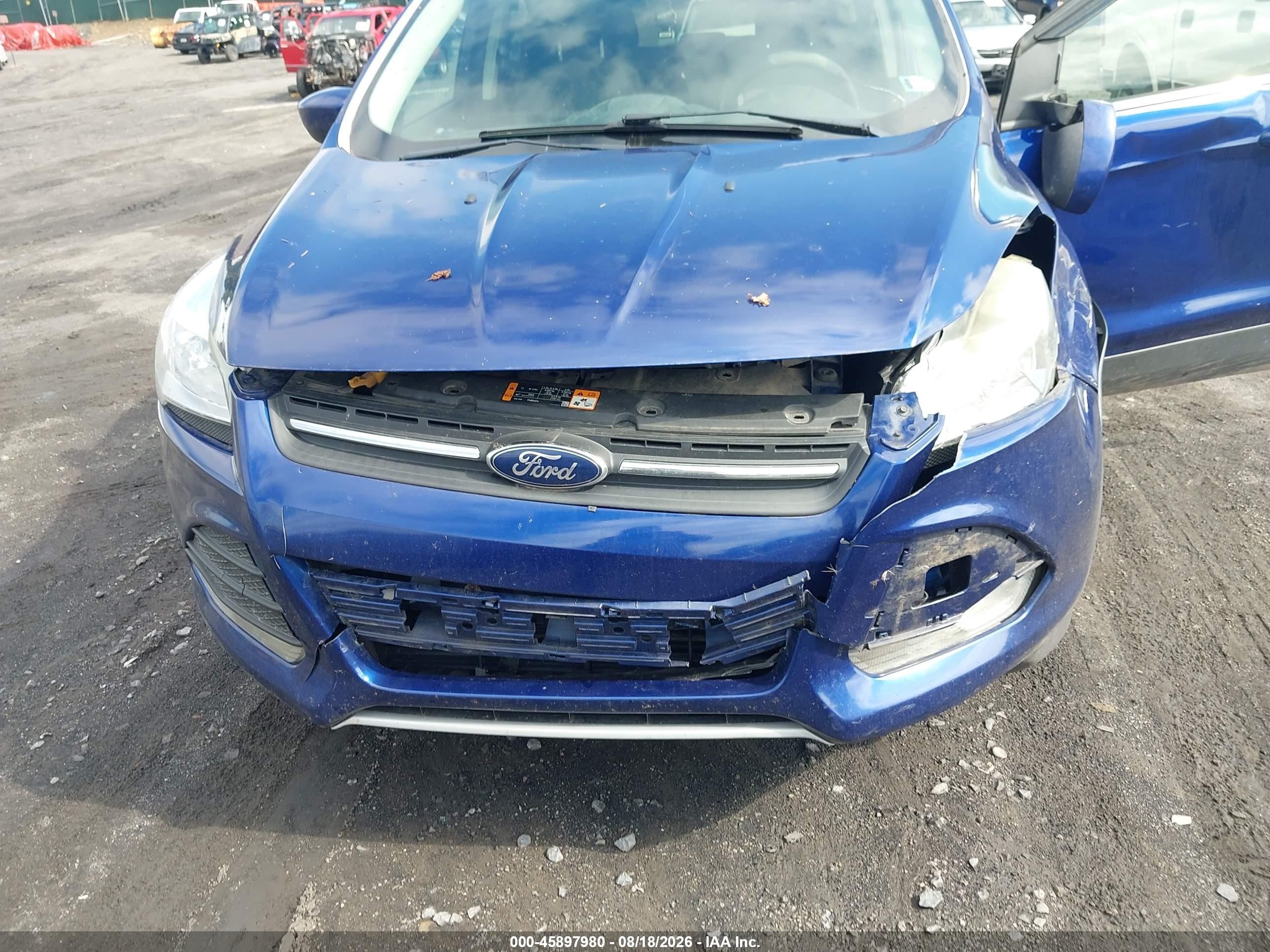2013 Ford Escape Se Синий vin: 1FMCU9GX0DUA19781