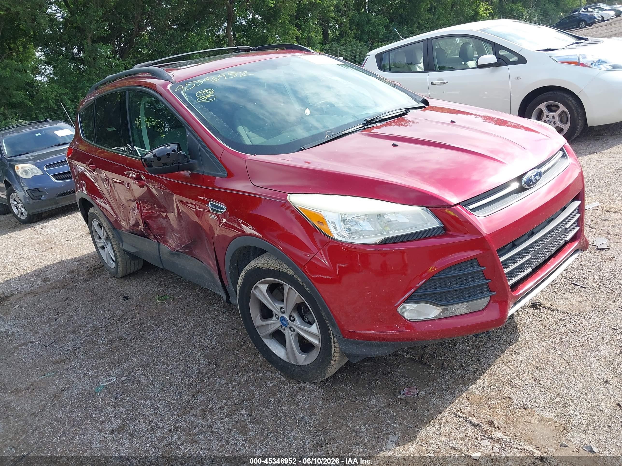 2013 Ford Escape Se Red vin: 1FMCU9GX0DUA93007