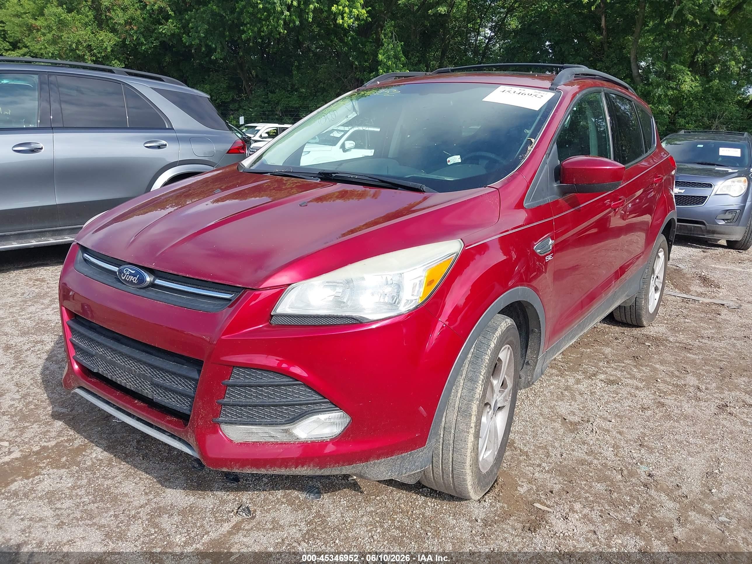2013 Ford Escape Se Red vin: 1FMCU9GX0DUA93007