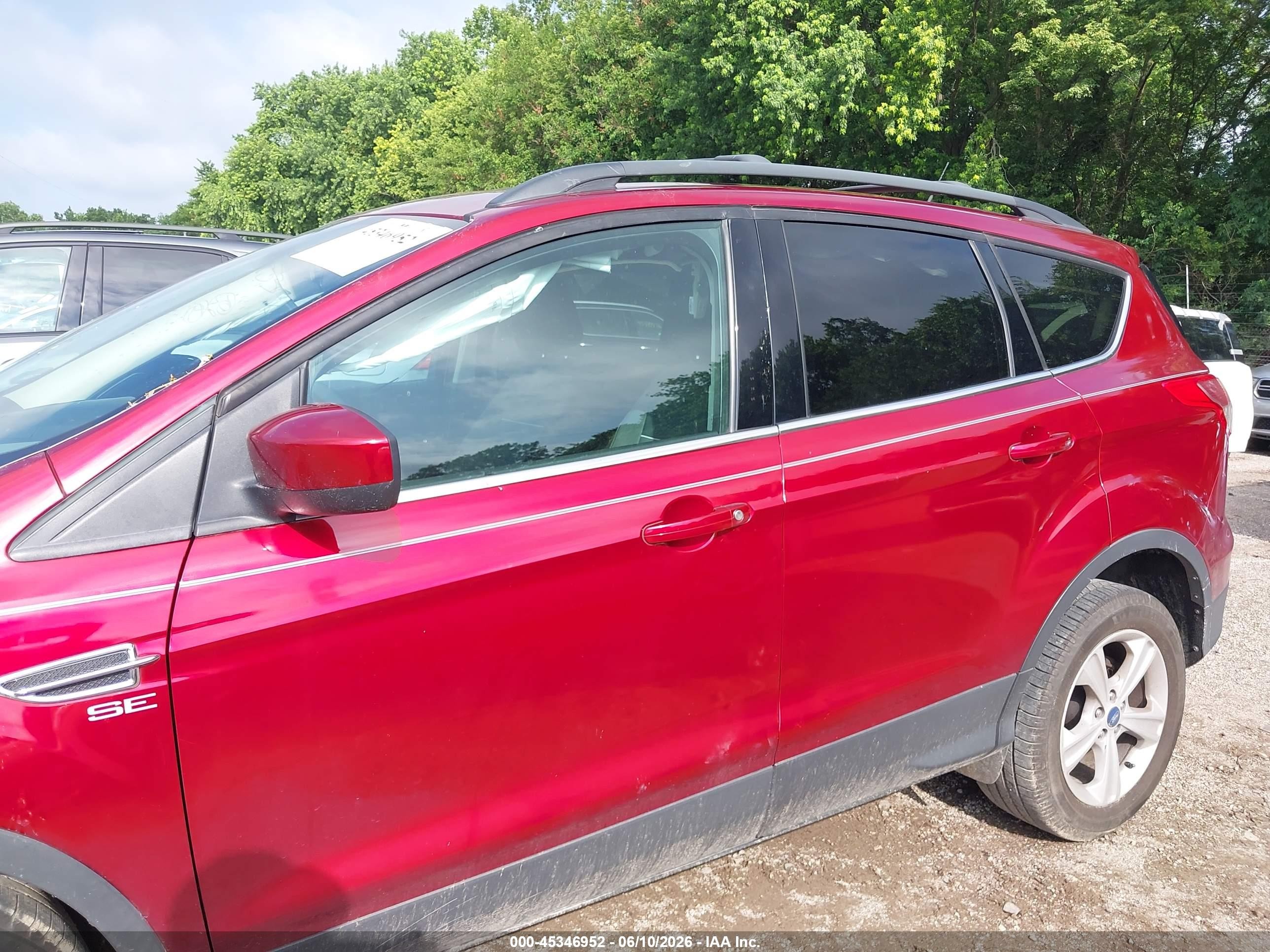 2013 Ford Escape Se Red vin: 1FMCU9GX0DUA93007