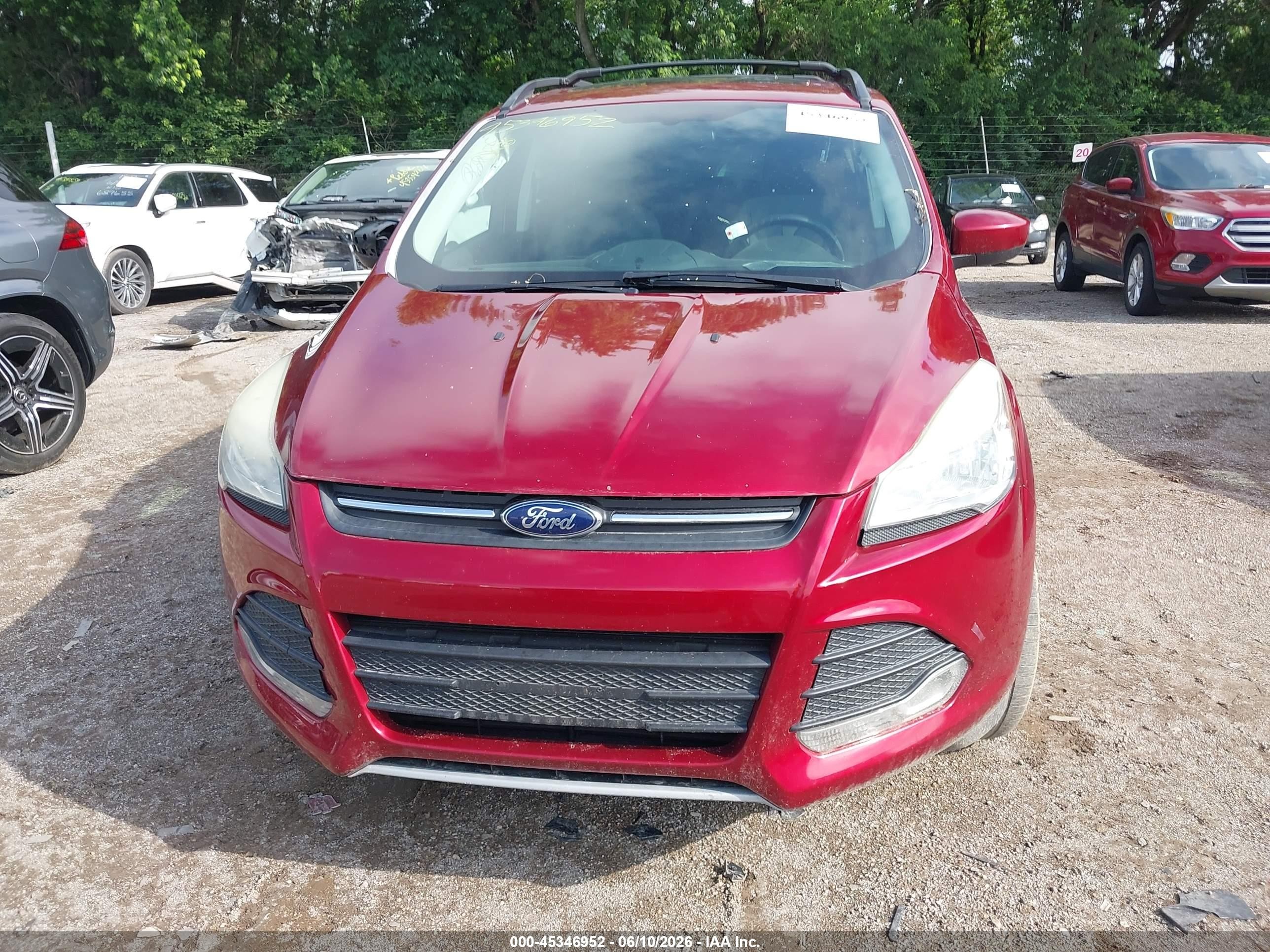 2013 Ford Escape Se Red vin: 1FMCU9GX0DUA93007