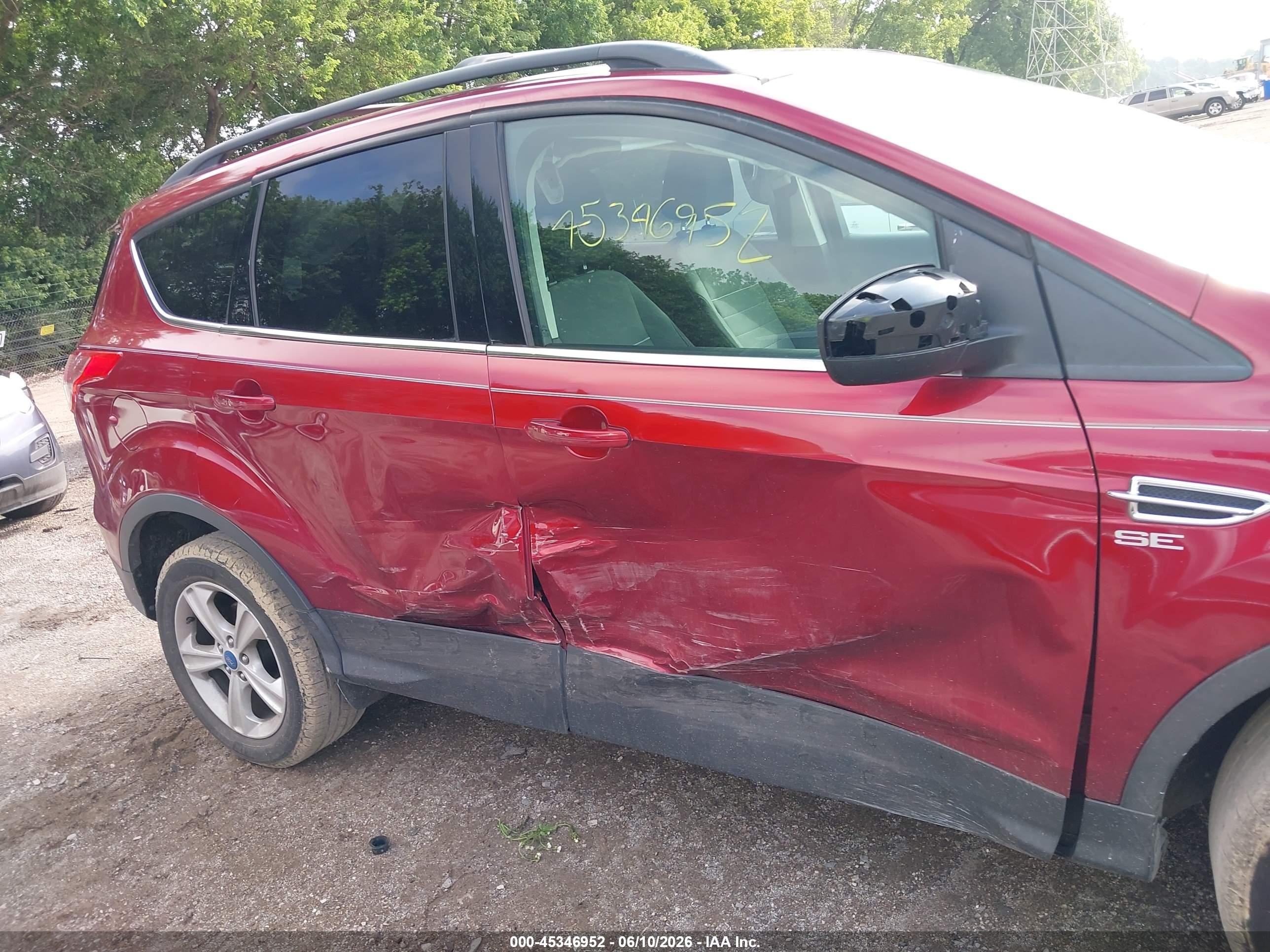 2013 Ford Escape Se Red vin: 1FMCU9GX0DUA93007