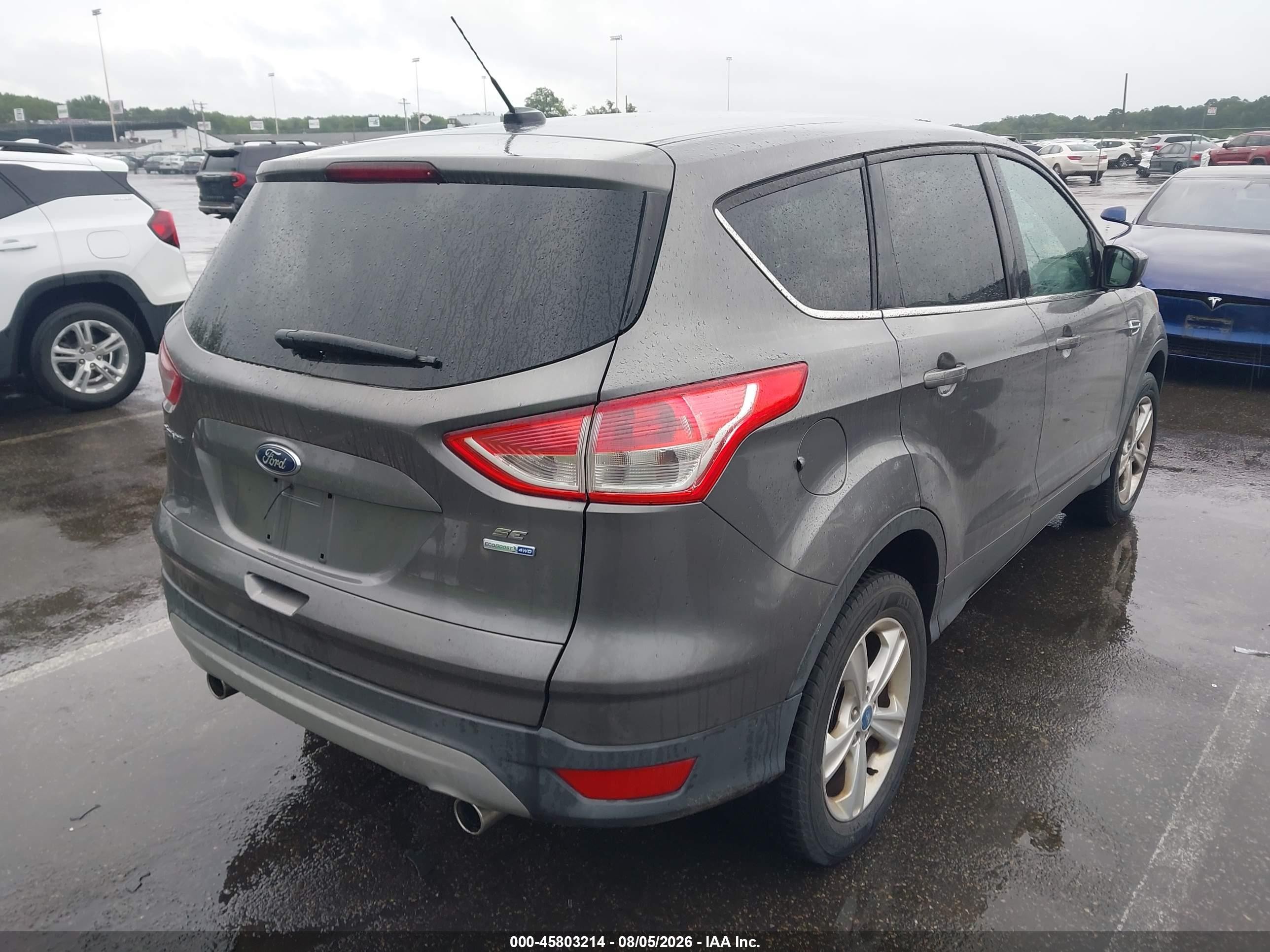 2013 Ford Escape Se Gray vin: 1FMCU9GX0DUB35580