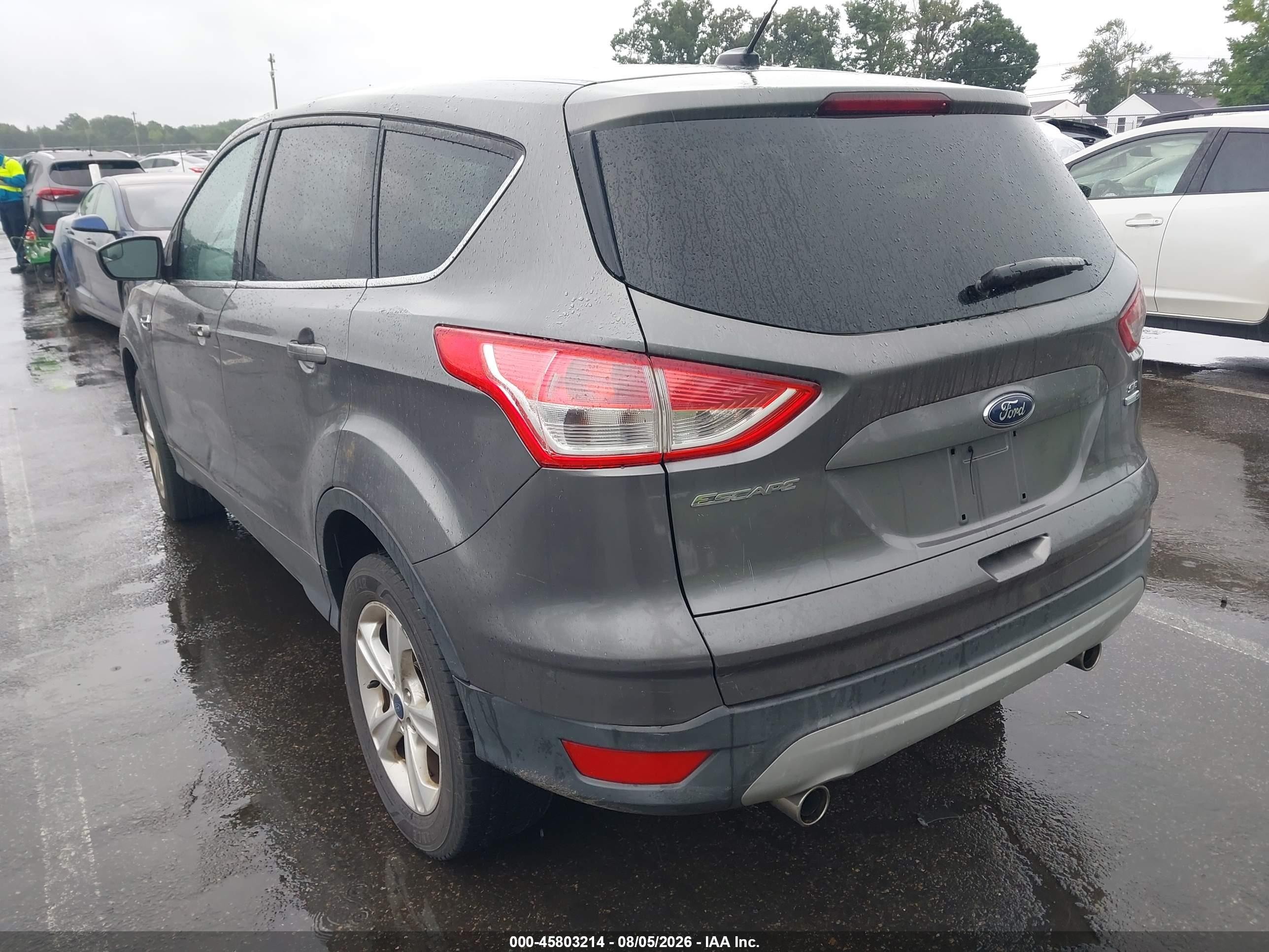 2013 Ford Escape Se Gray vin: 1FMCU9GX0DUB35580