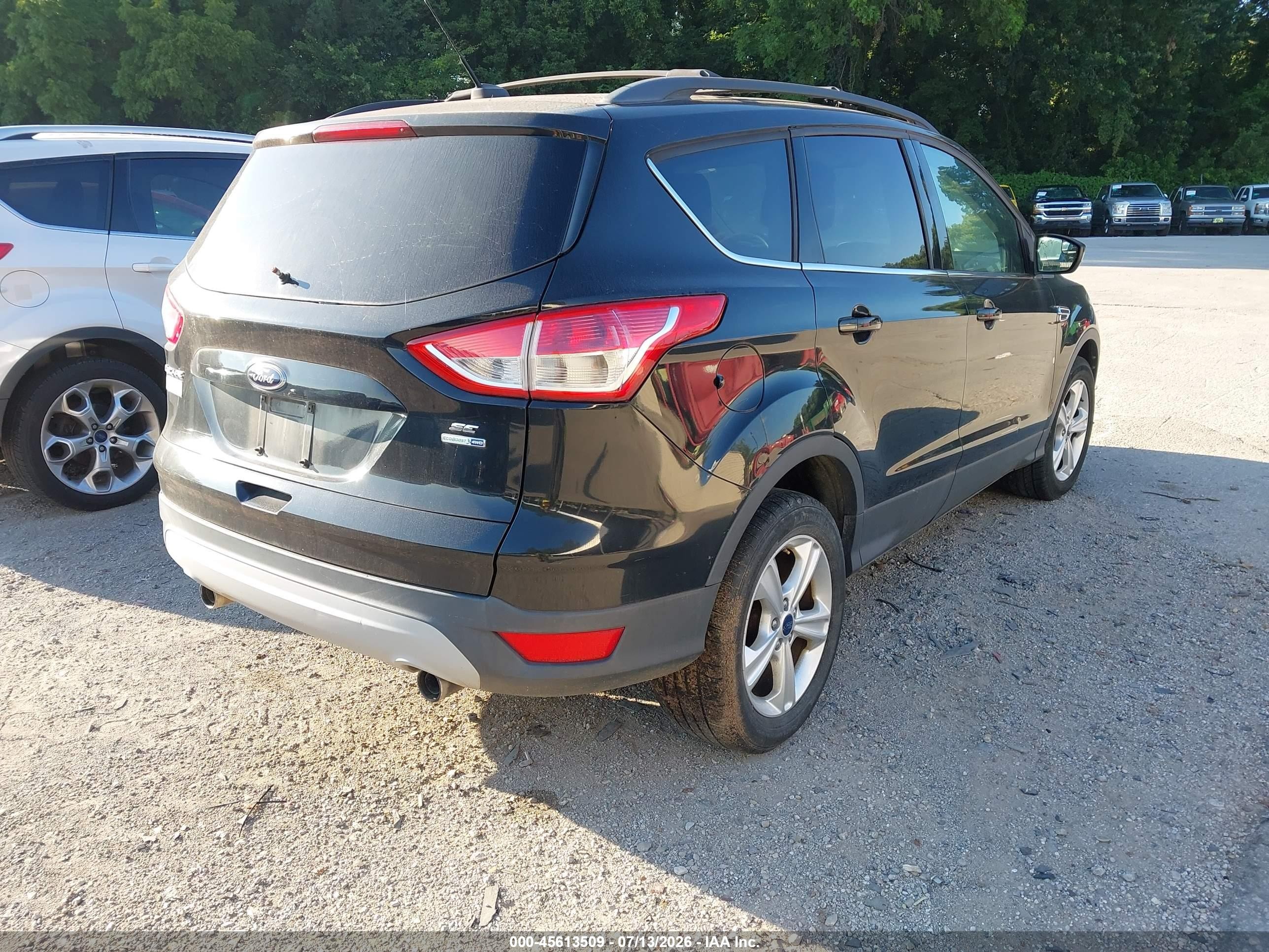 2013 Ford Escape Se Black vin: 1FMCU9GX0DUC45657