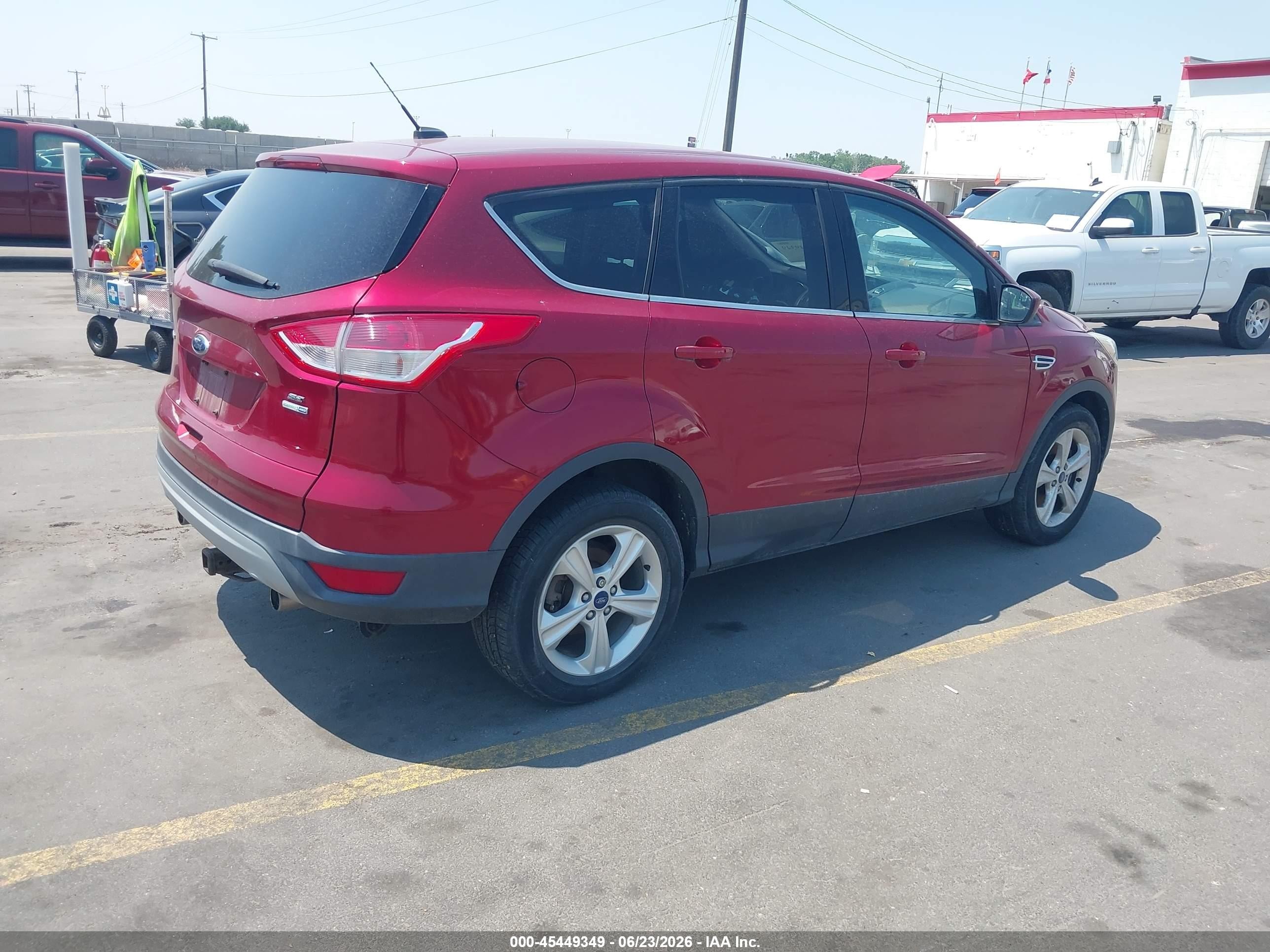2013 Ford Escape Se Red vin: 1FMCU9GX0DUC60871