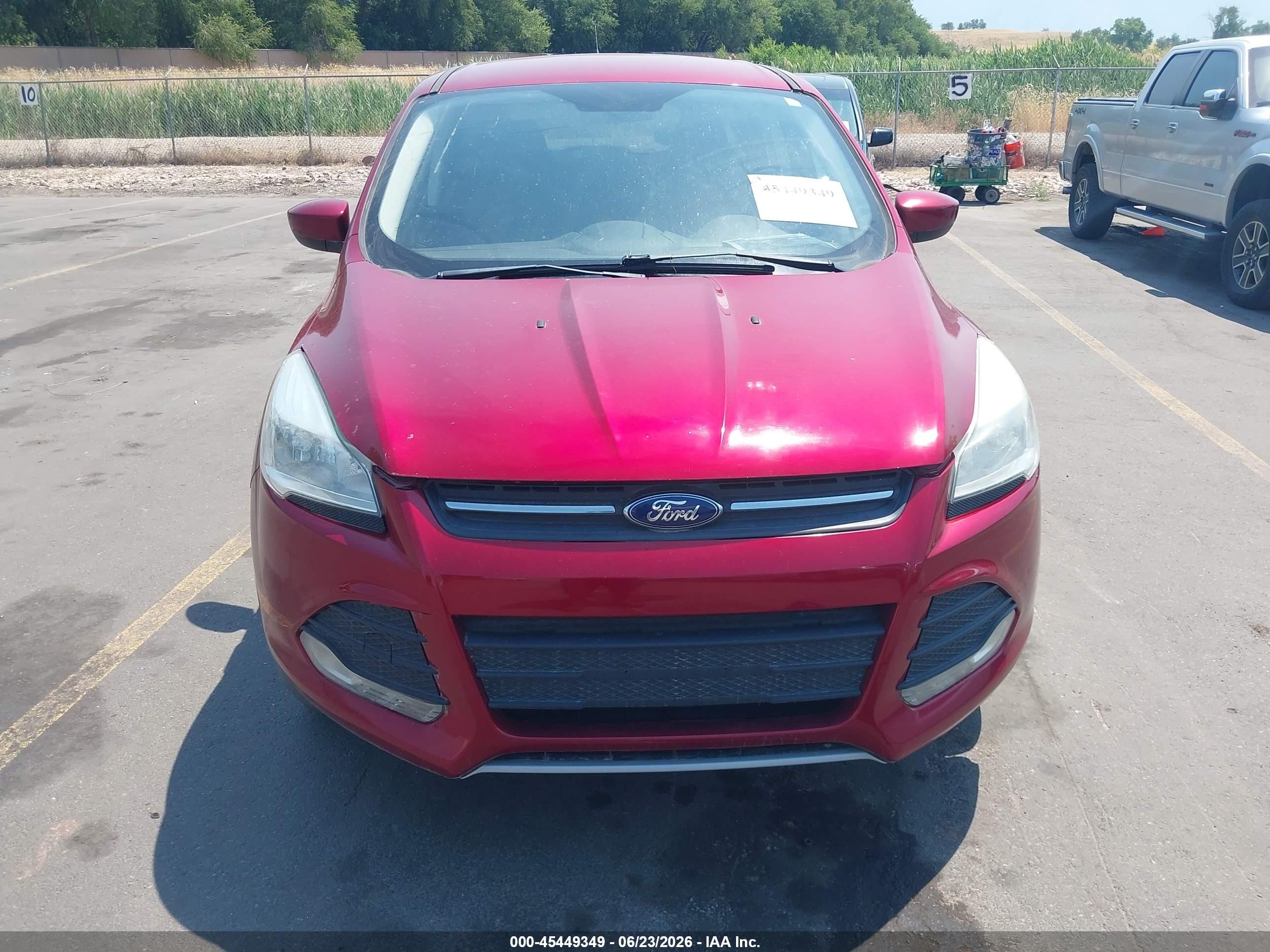 2013 Ford Escape Se Red vin: 1FMCU9GX0DUC60871