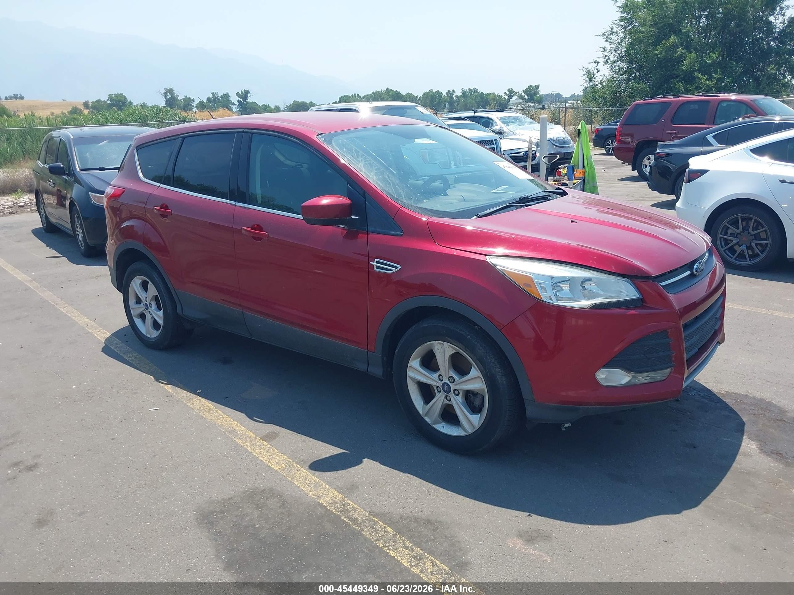 2013 Ford Escape Se Red vin: 1FMCU9GX0DUC60871