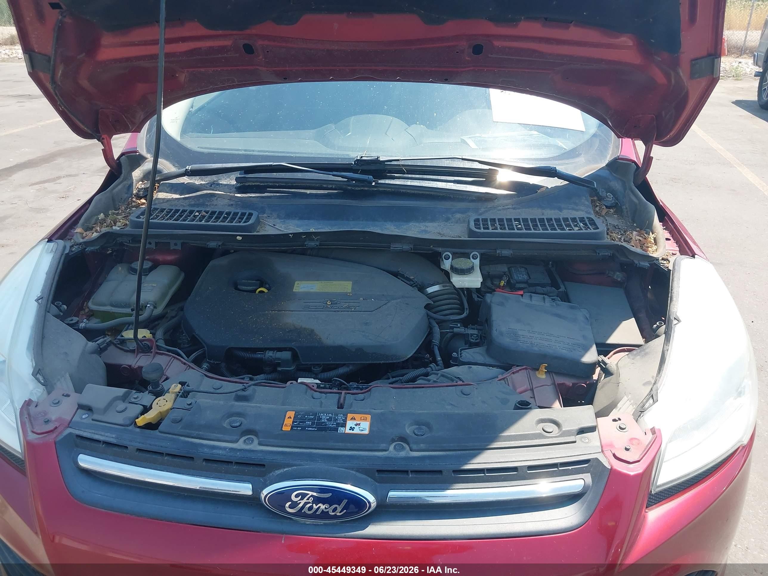 2013 Ford Escape Se Red vin: 1FMCU9GX0DUC60871