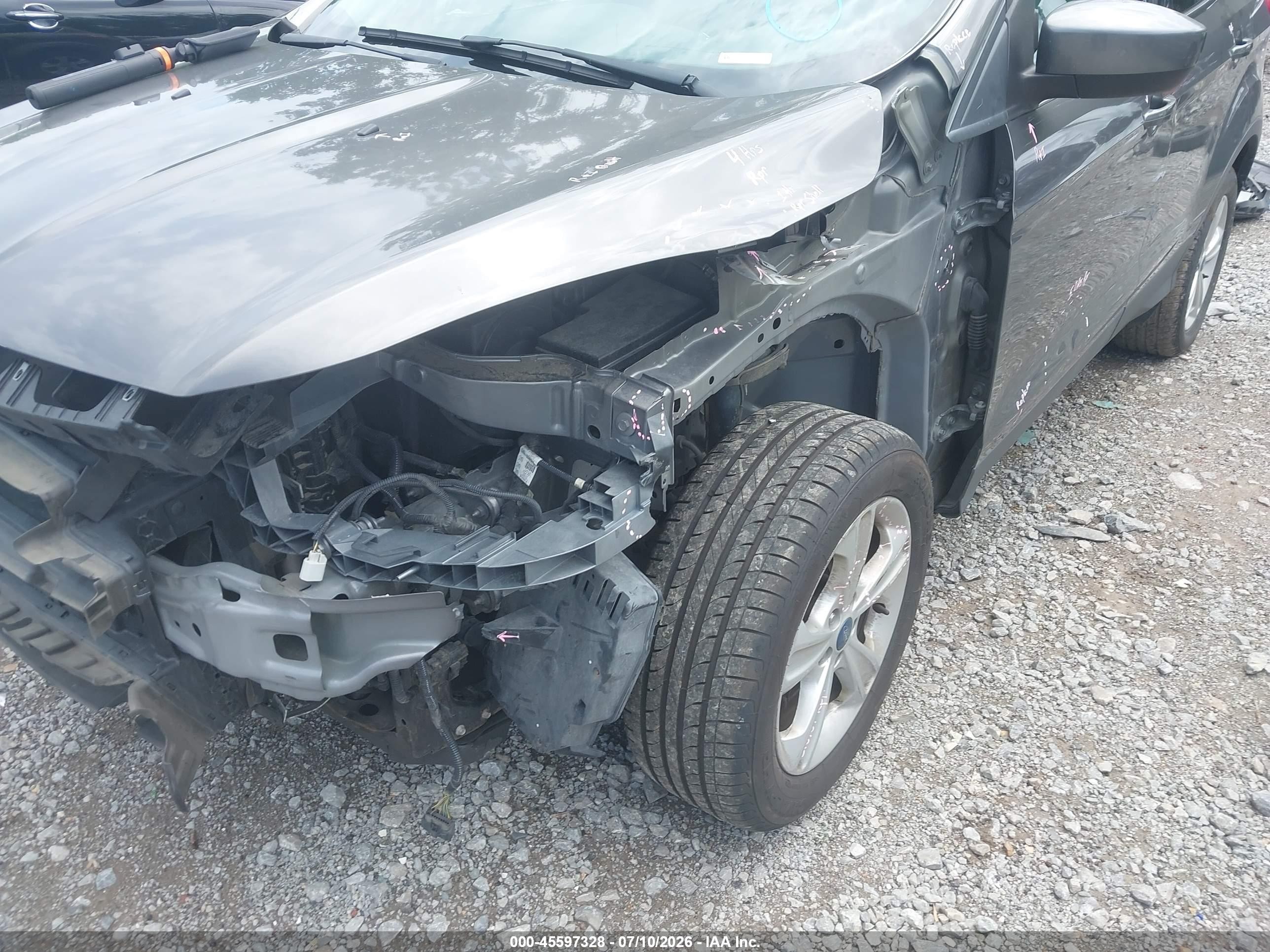 2013 Ford Escape Se Gray vin: 1FMCU9GX0DUC78383