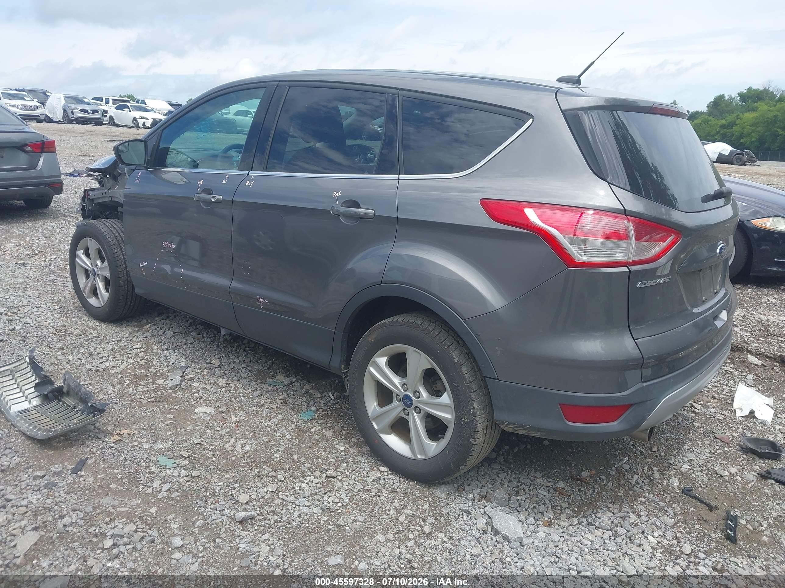 2013 Ford Escape Se Gray vin: 1FMCU9GX0DUC78383