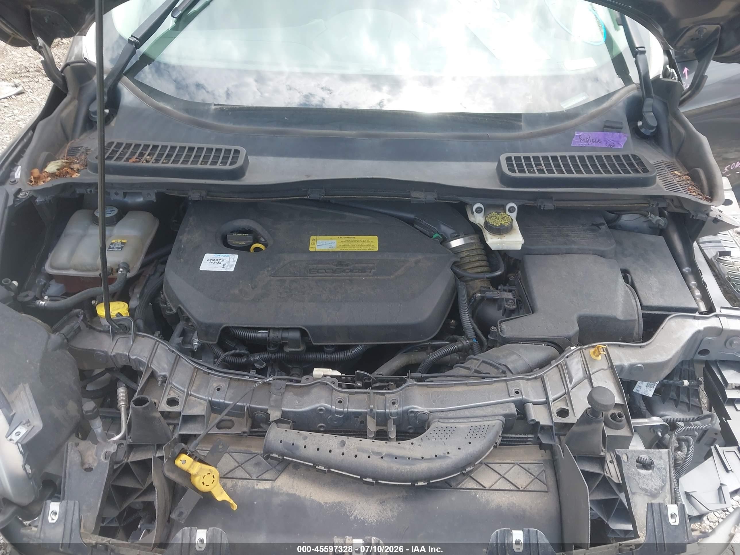 2013 Ford Escape Se Gray vin: 1FMCU9GX0DUC78383