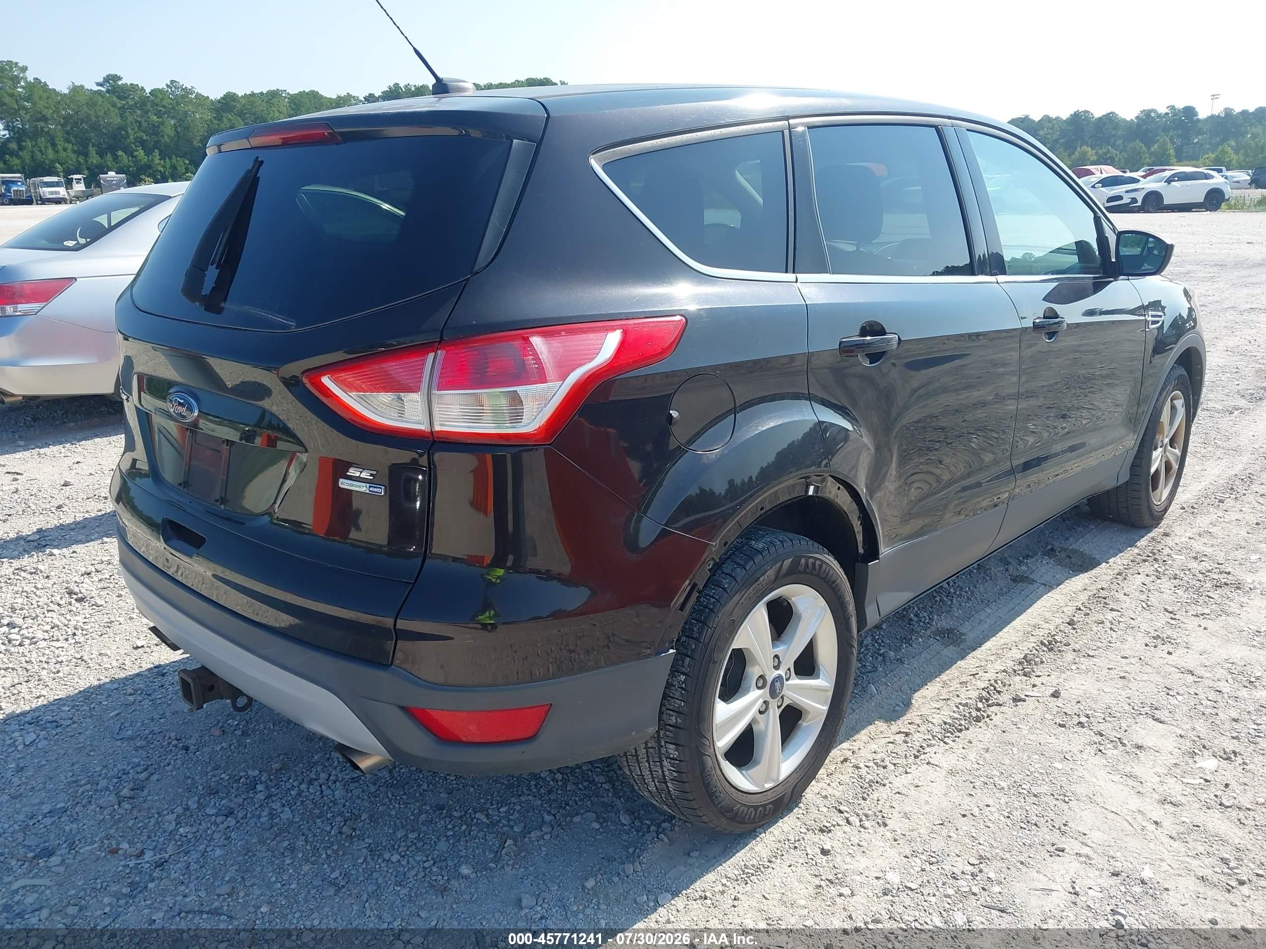 2013 Ford Escape Se Black vin: 1FMCU9GX0DUD39988