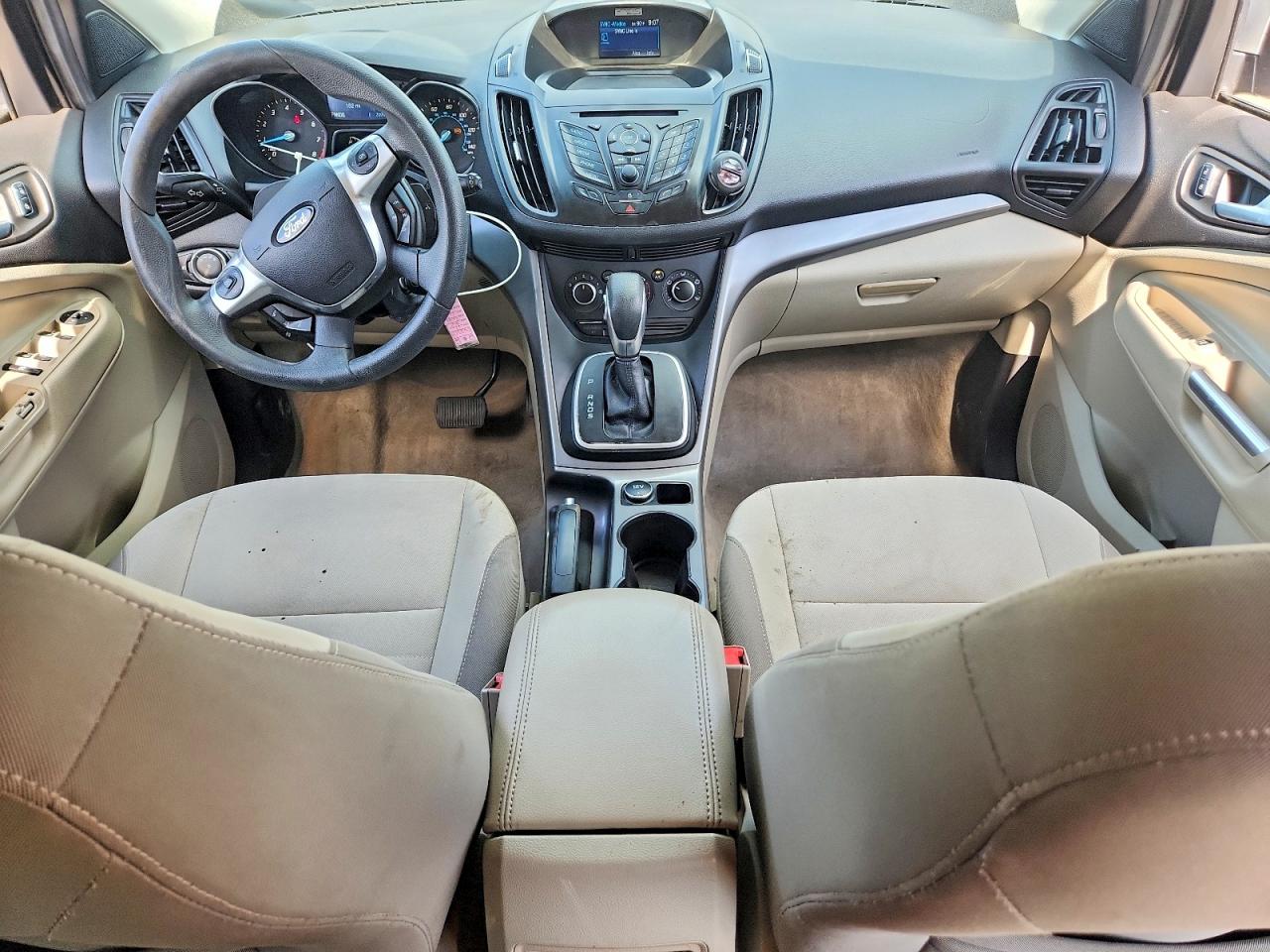 2013 Ford Escape S Fwd White vin: 1FMCU9GX0DUD62347