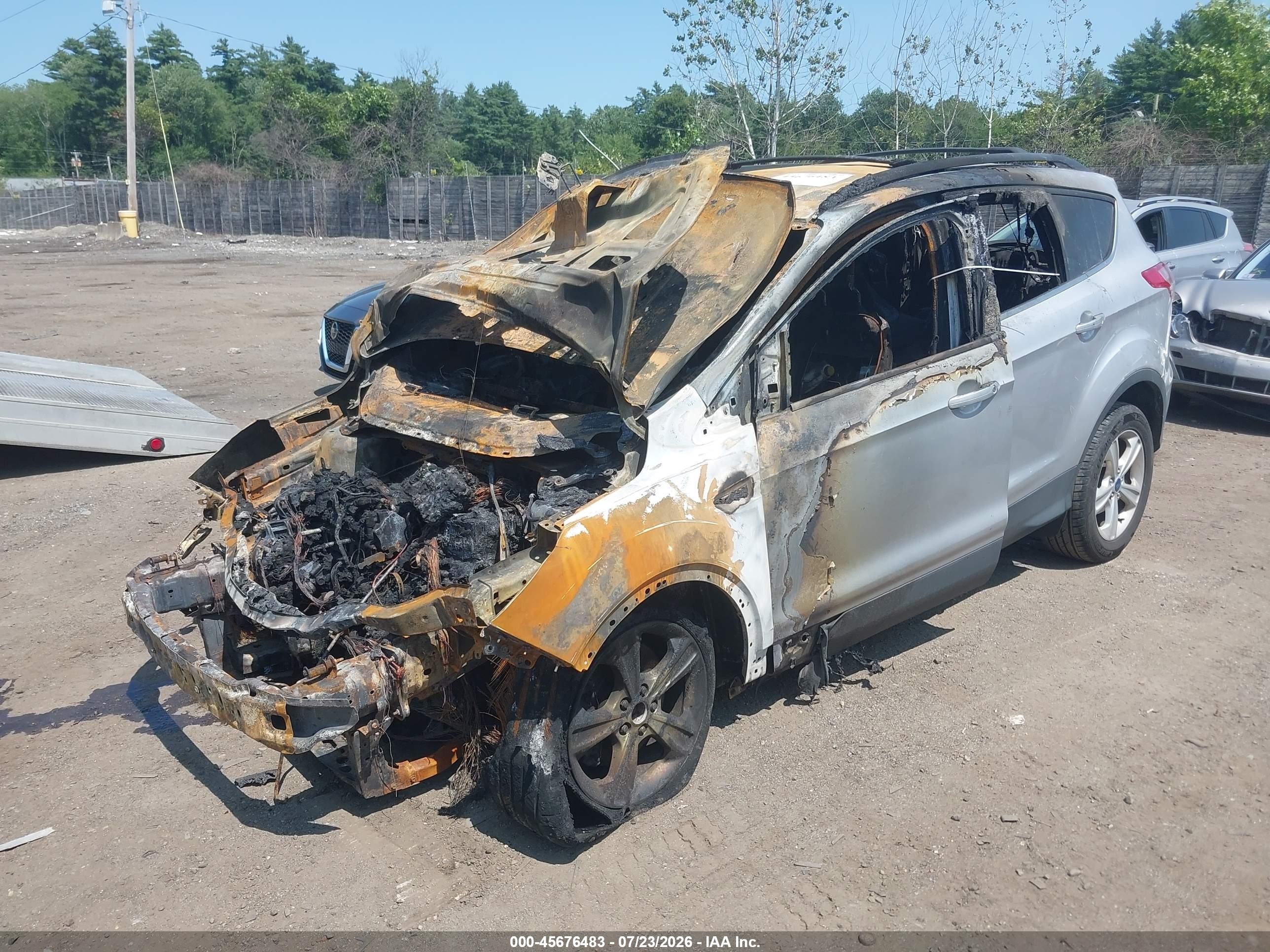 2013 Ford Escape Se Silver vin: 1FMCU9GX0DUD94196