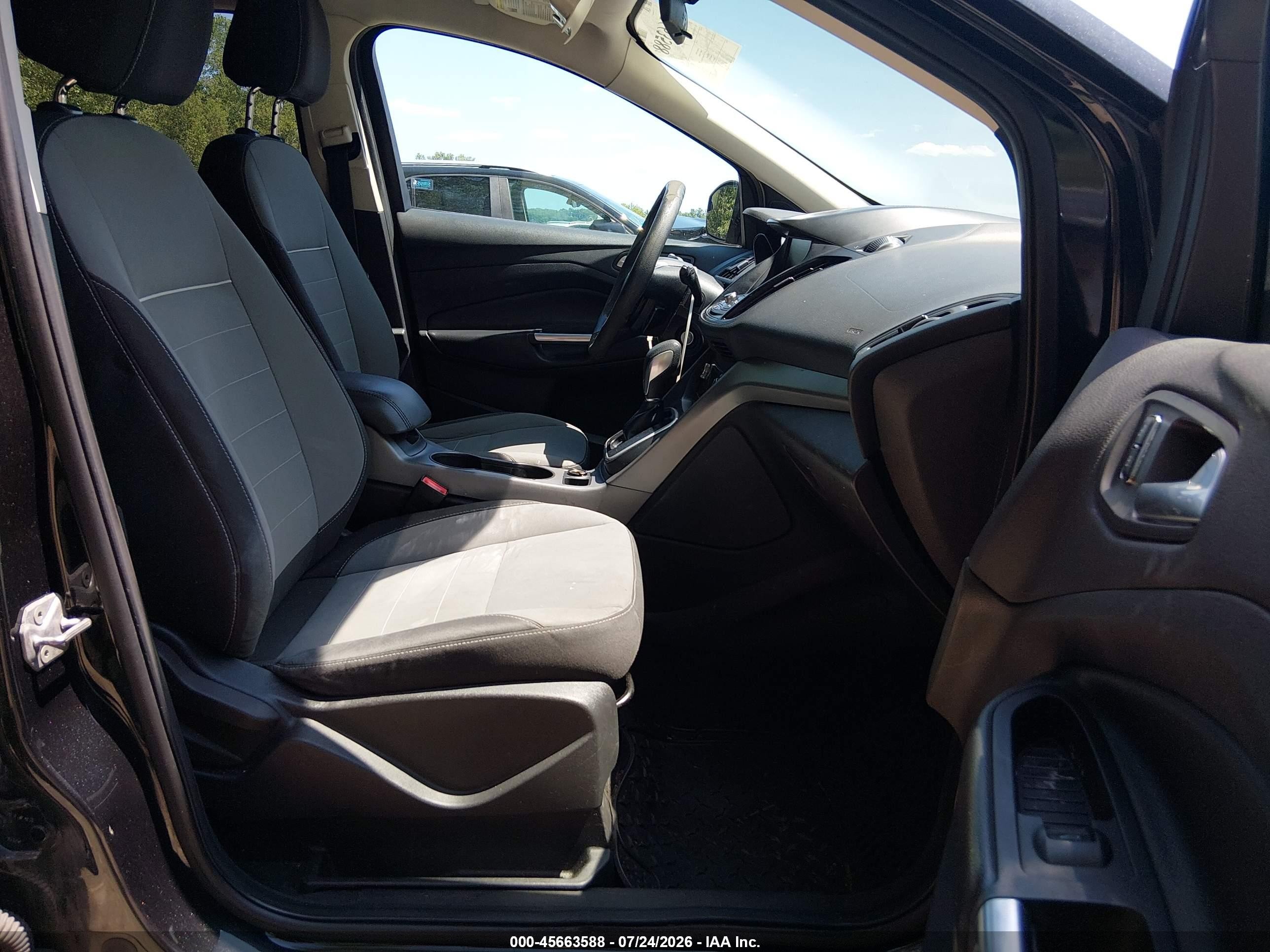 2014 Ford Escape Se Black vin: 1FMCU9GX0EUB03844