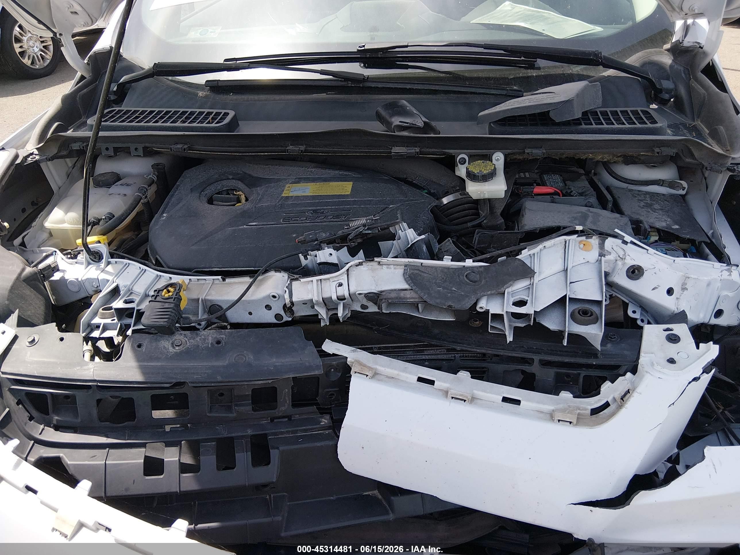 2014 Ford Escape Se White vin: 1FMCU9GX0EUB32907