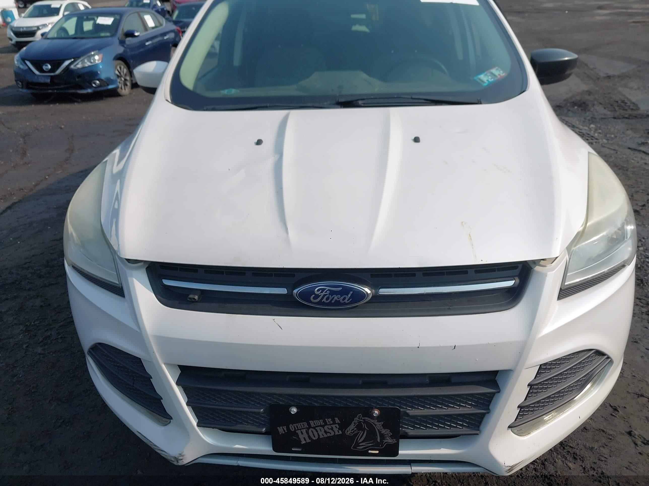 2014 Ford Escape Se Белый vin: 1FMCU9GX0EUB37640