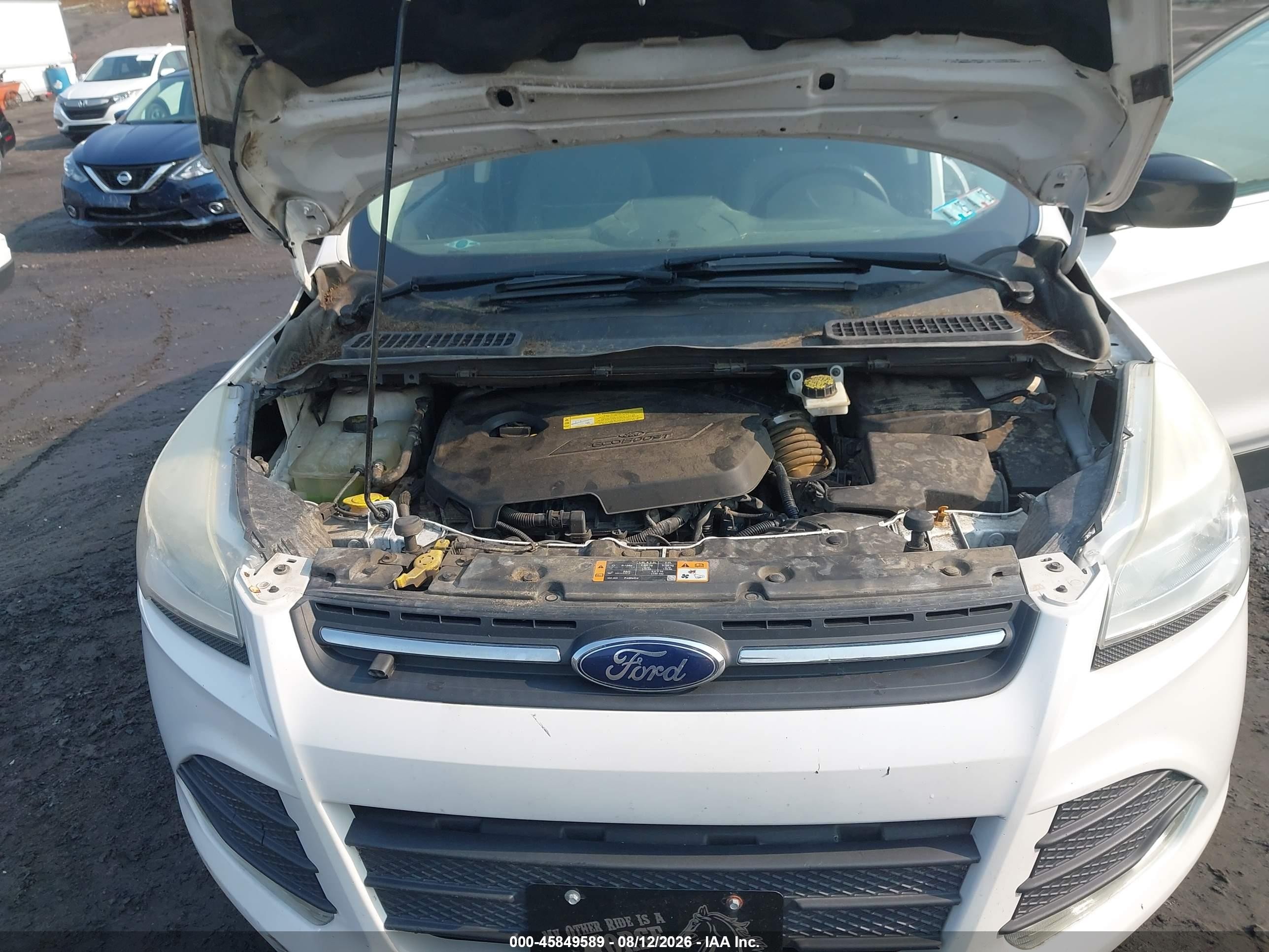 2014 Ford Escape Se Белый vin: 1FMCU9GX0EUB37640