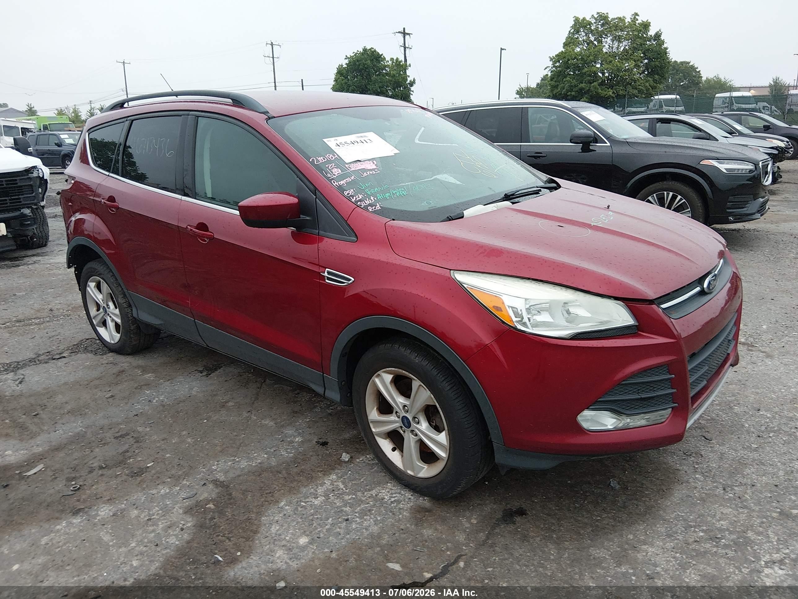 2014 Ford Escape Se Burgundy vin: 1FMCU9GX0EUB41851