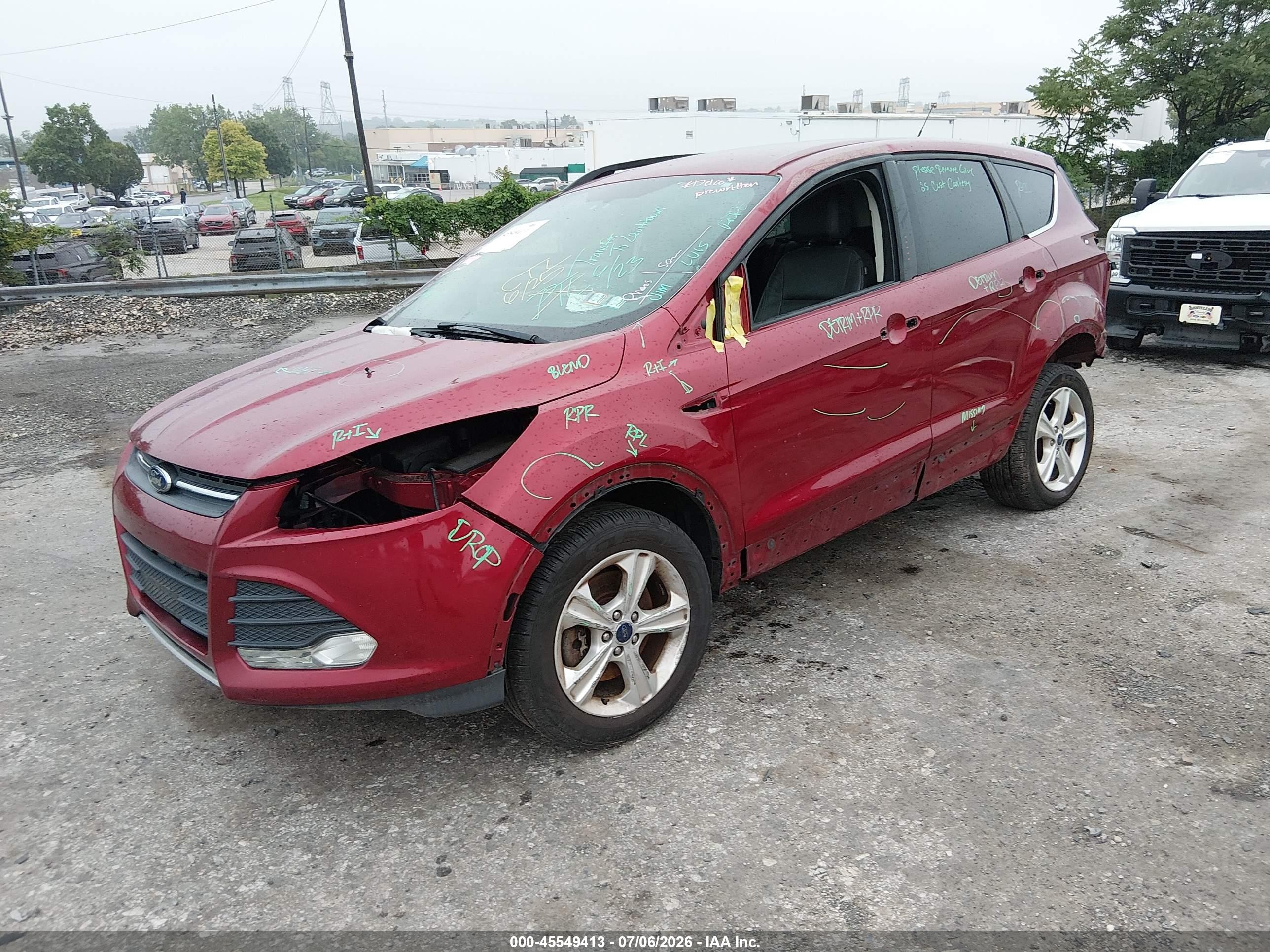 2014 Ford Escape Se Burgundy vin: 1FMCU9GX0EUB41851