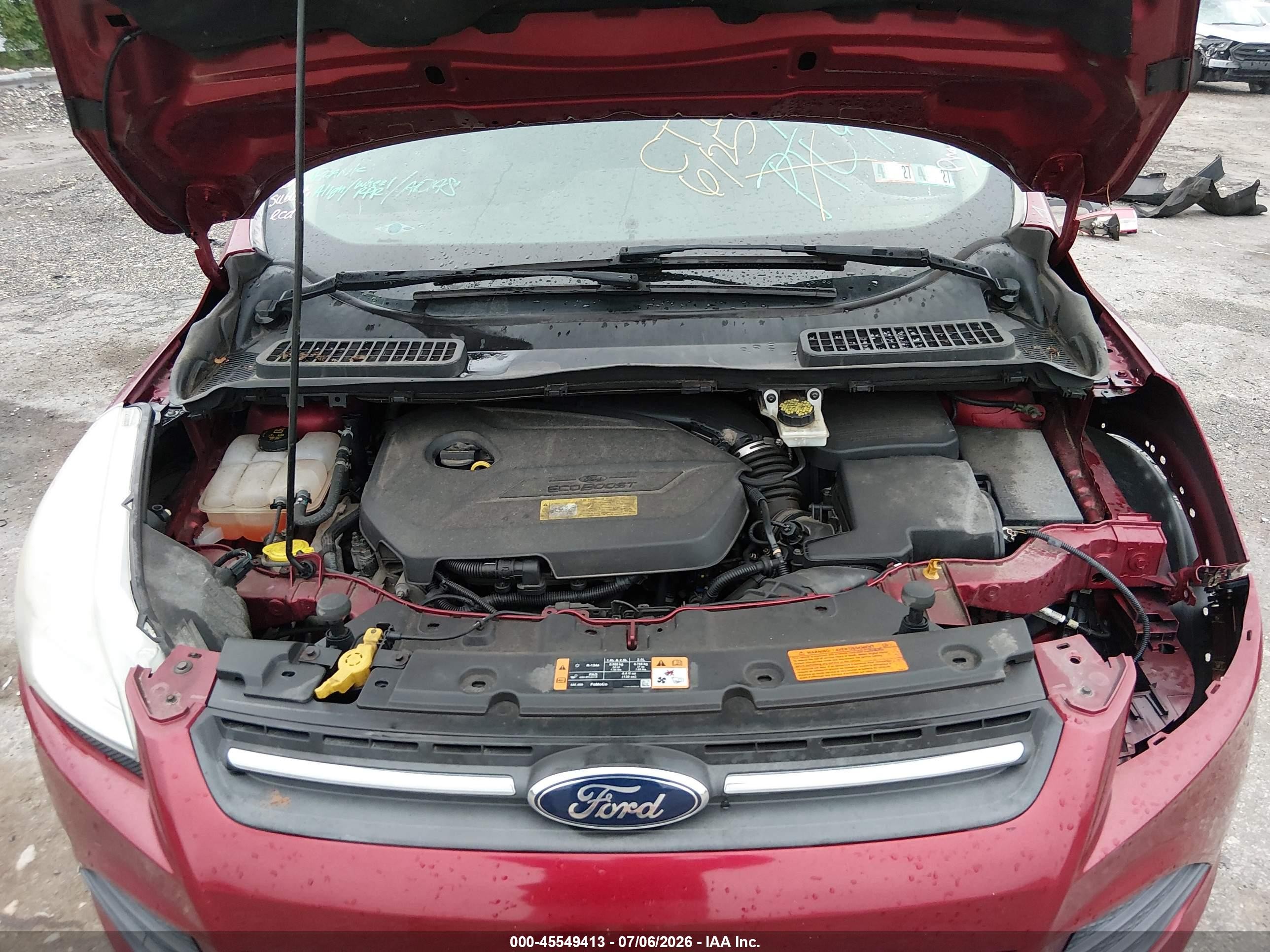 2014 Ford Escape Se Burgundy vin: 1FMCU9GX0EUB41851