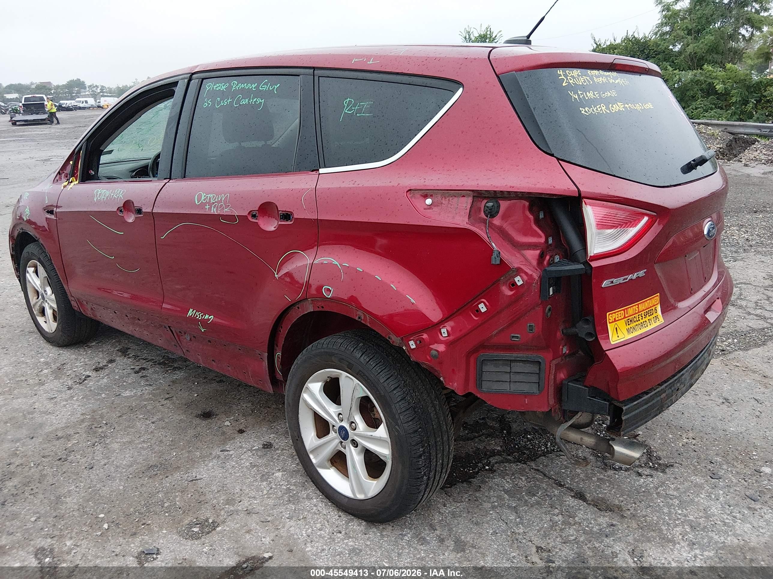 2014 Ford Escape Se Burgundy vin: 1FMCU9GX0EUB41851