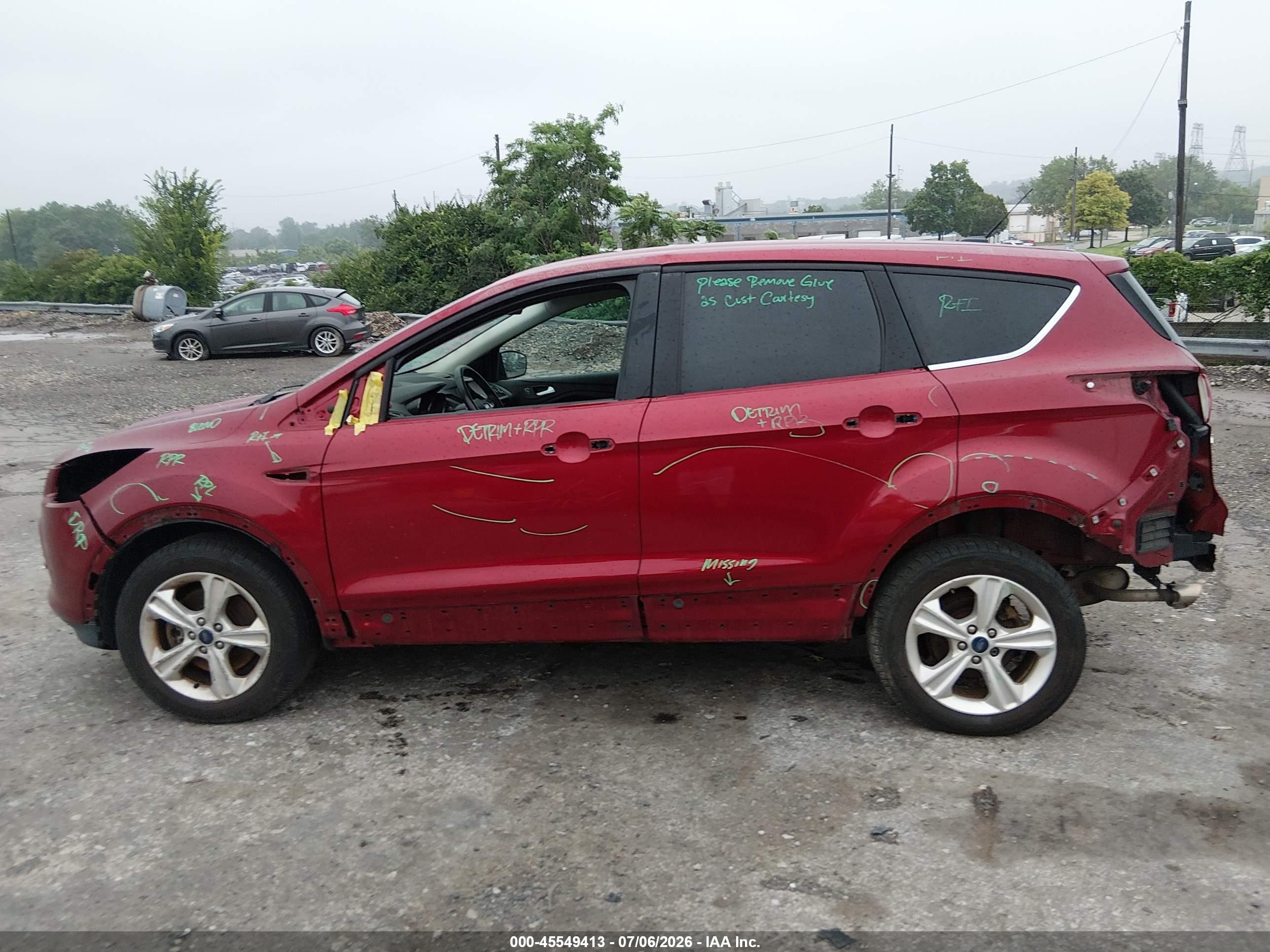2014 Ford Escape Se Burgundy vin: 1FMCU9GX0EUB41851