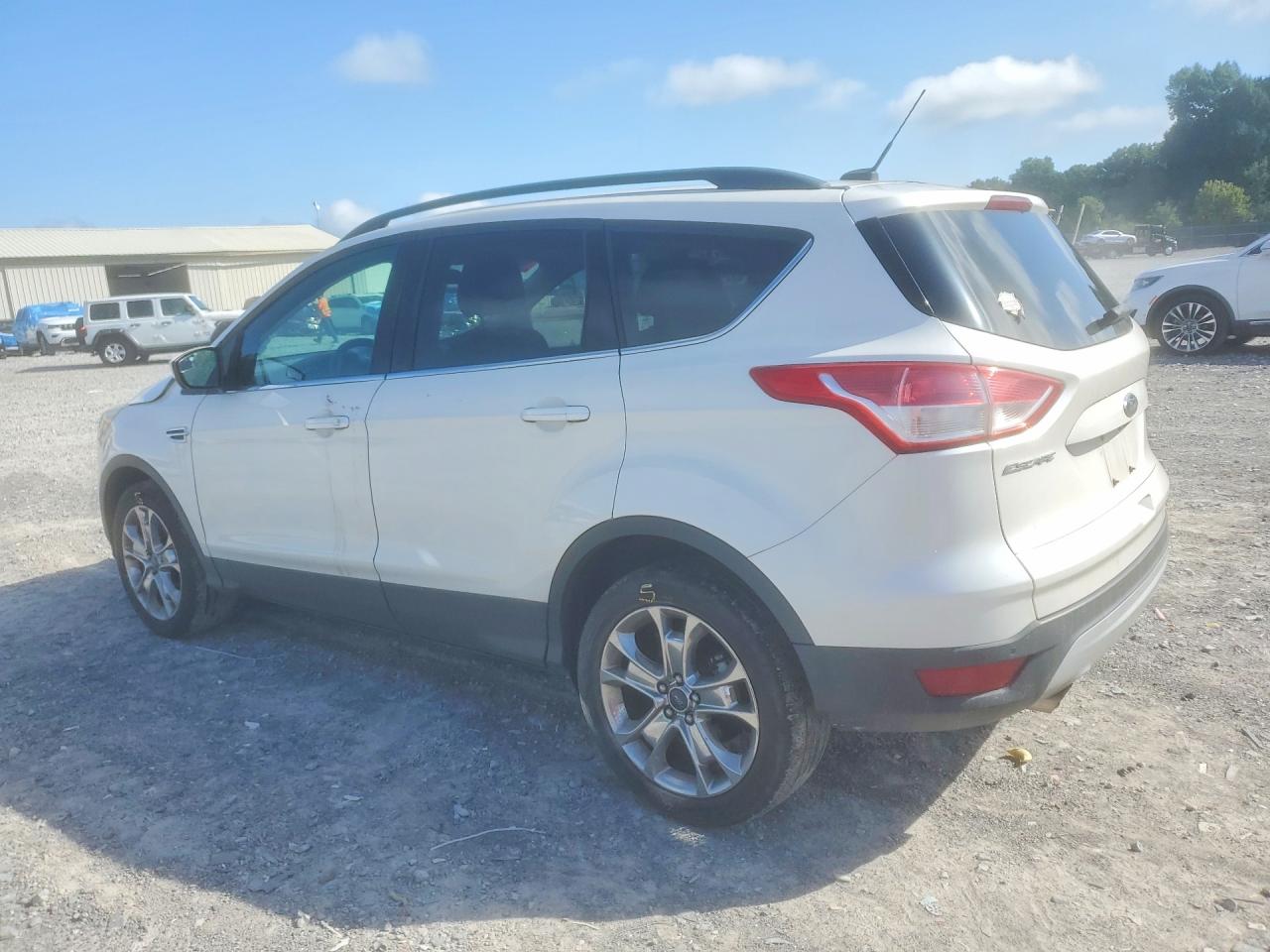 2014 Ford Escape Se White vin: 1FMCU9GX0EUB59203