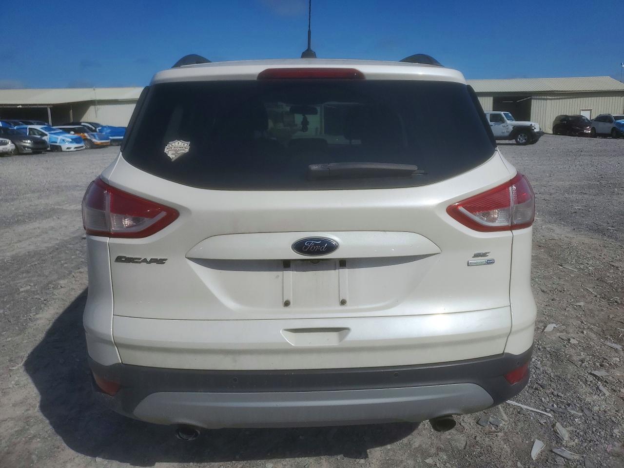 2014 Ford Escape Se White vin: 1FMCU9GX0EUB59203