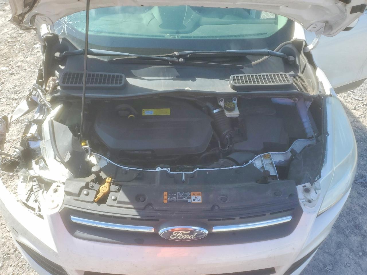 2014 Ford Escape Se White vin: 1FMCU9GX0EUB59203