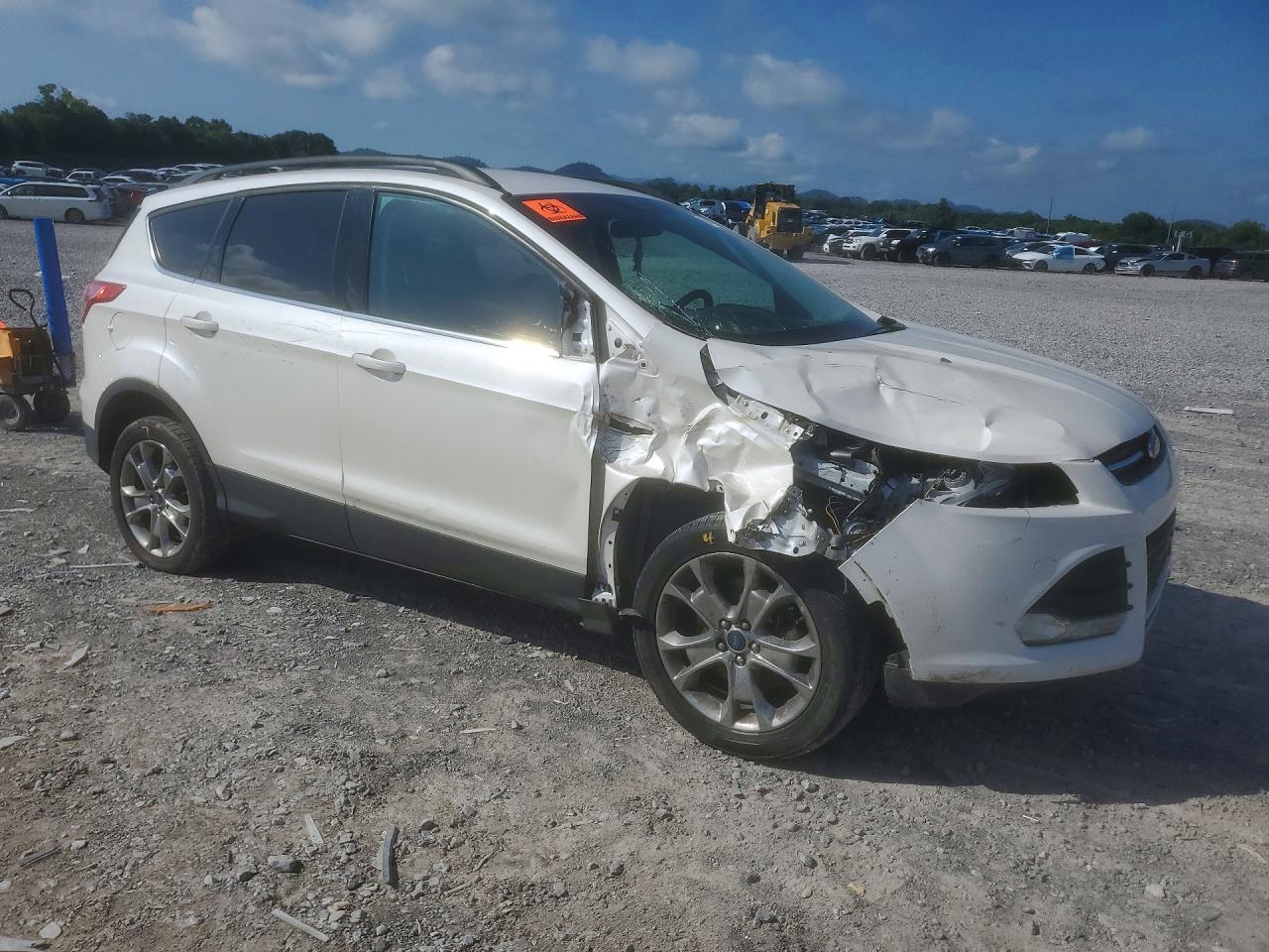 2014 Ford Escape Se White vin: 1FMCU9GX0EUB59203