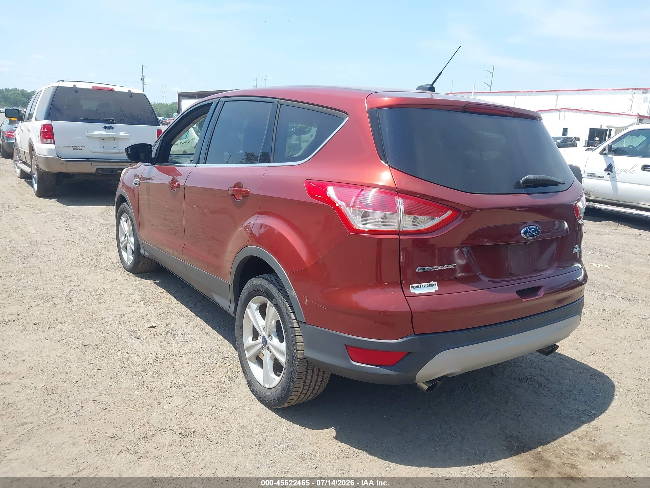 2014 Ford Escape Se Orange vin: 1FMCU9GX0EUC96920