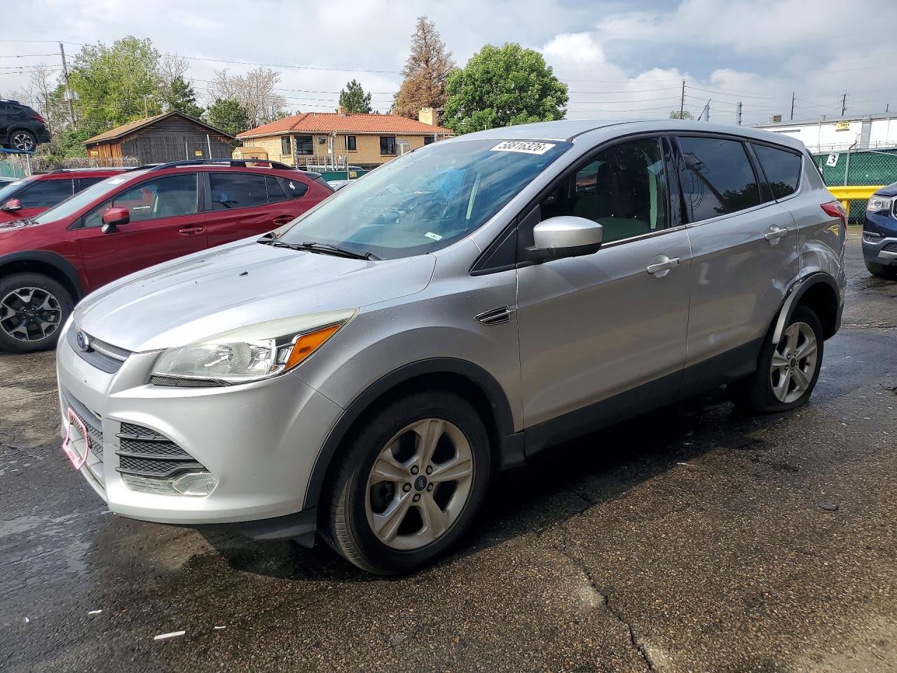 2014 Ford Escape Se Silver vin: 1FMCU9GX0EUD13117