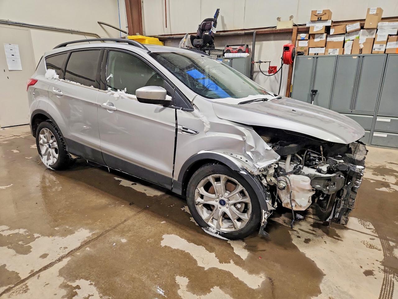 2014 Ford Escape Se Silver vin: 1FMCU9GX0EUD53519