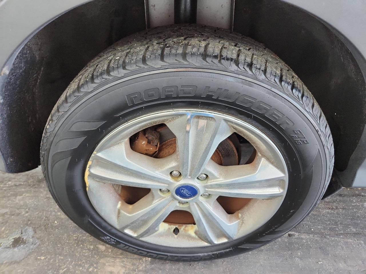 2014 Ford Escape Se Silver vin: 1FMCU9GX0EUD57604 Damage: Right Rear Wheel Cover, Curb Rash, 7 To 8 Inches