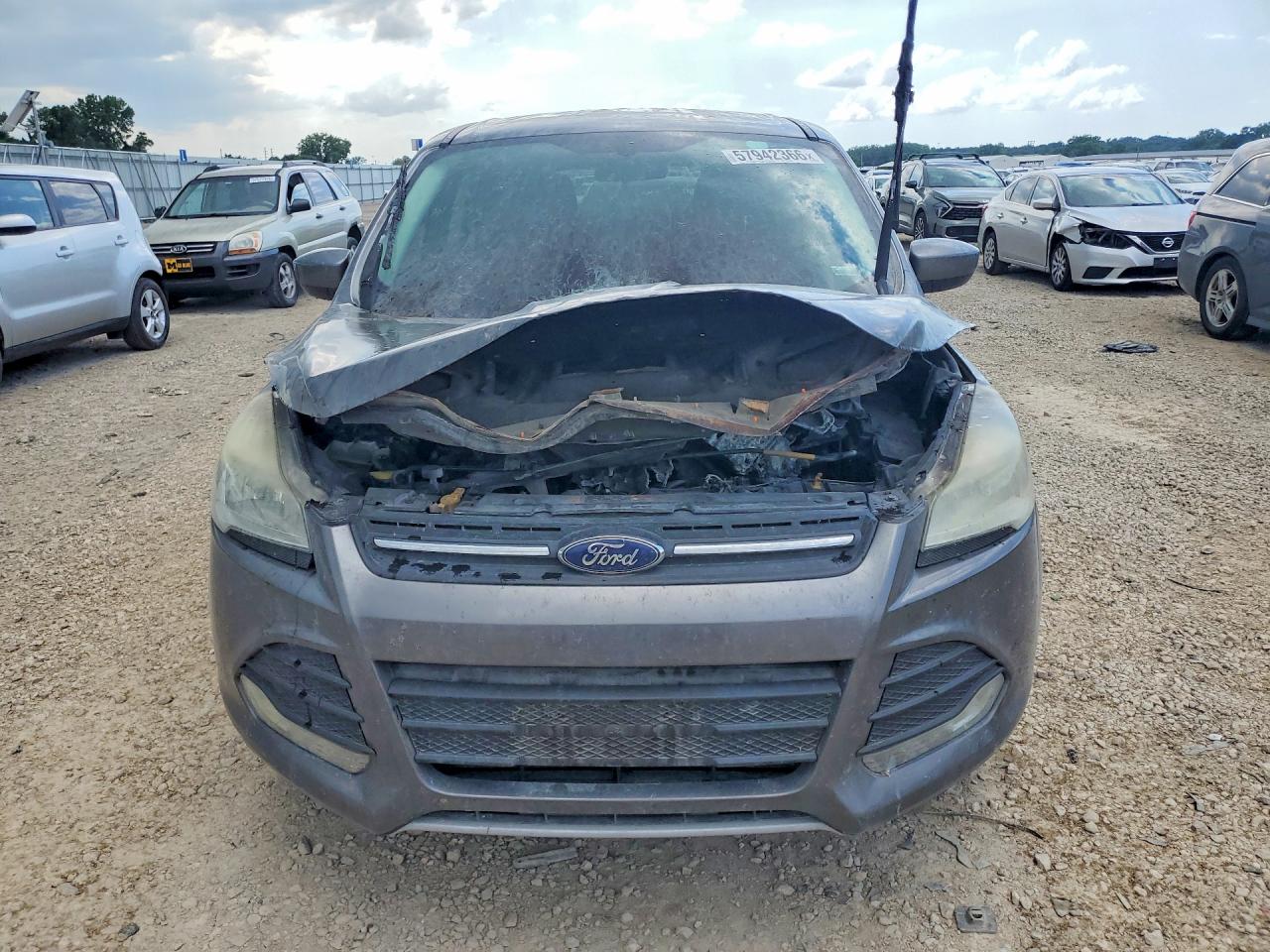 2014 Ford Escape Se Gray vin: 1FMCU9GX0EUD94247
