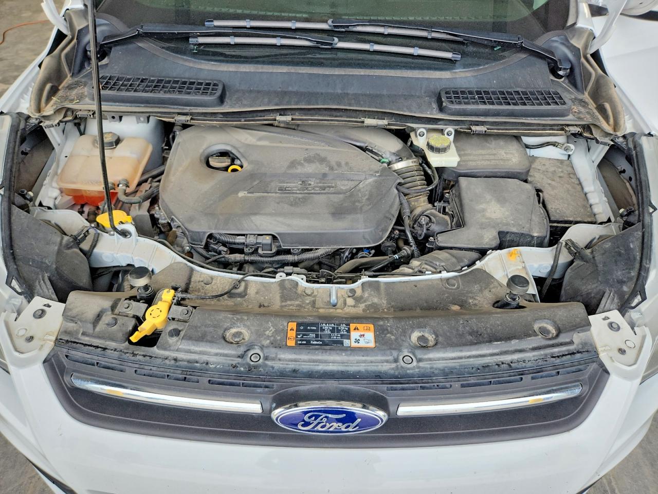 2014 Ford Escape Se White vin: 1FMCU9GX0EUE00483