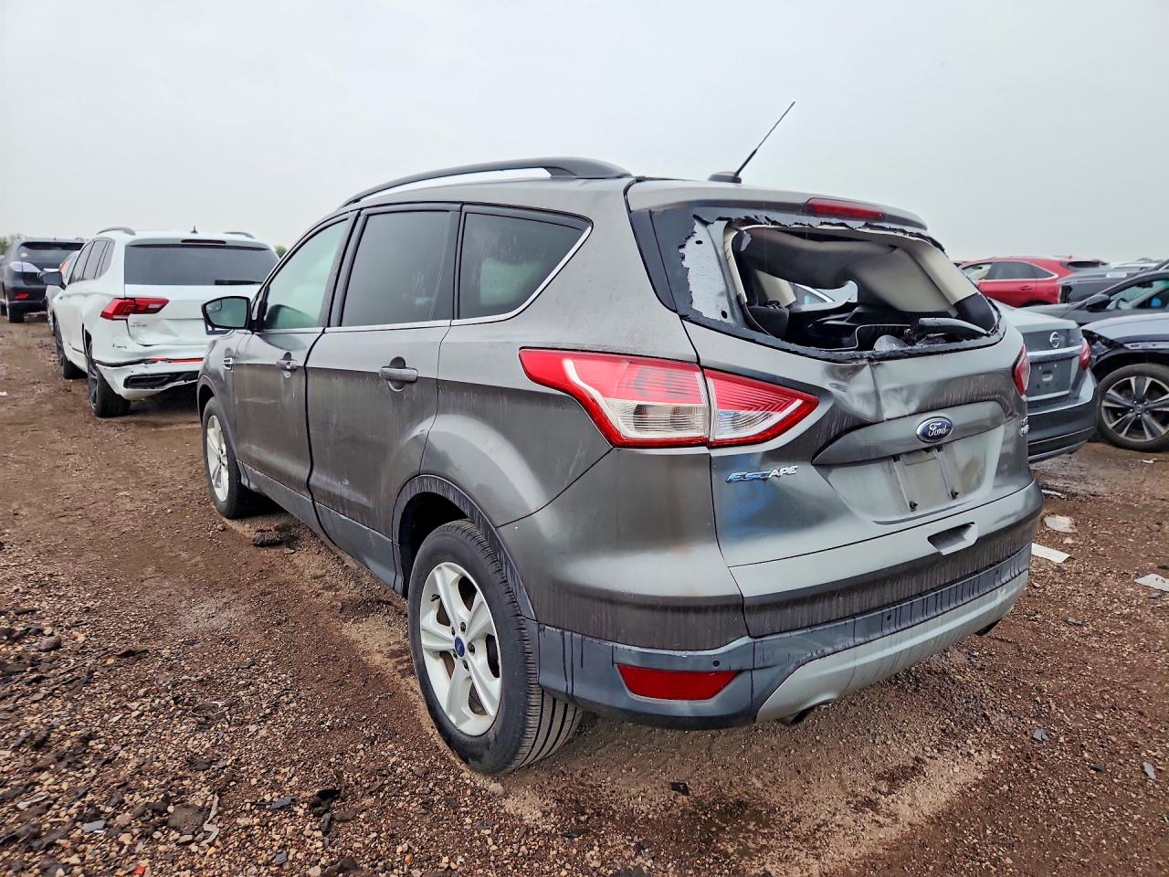 2014 Ford Escape Se Gray vin: 1FMCU9GX0EUE22421