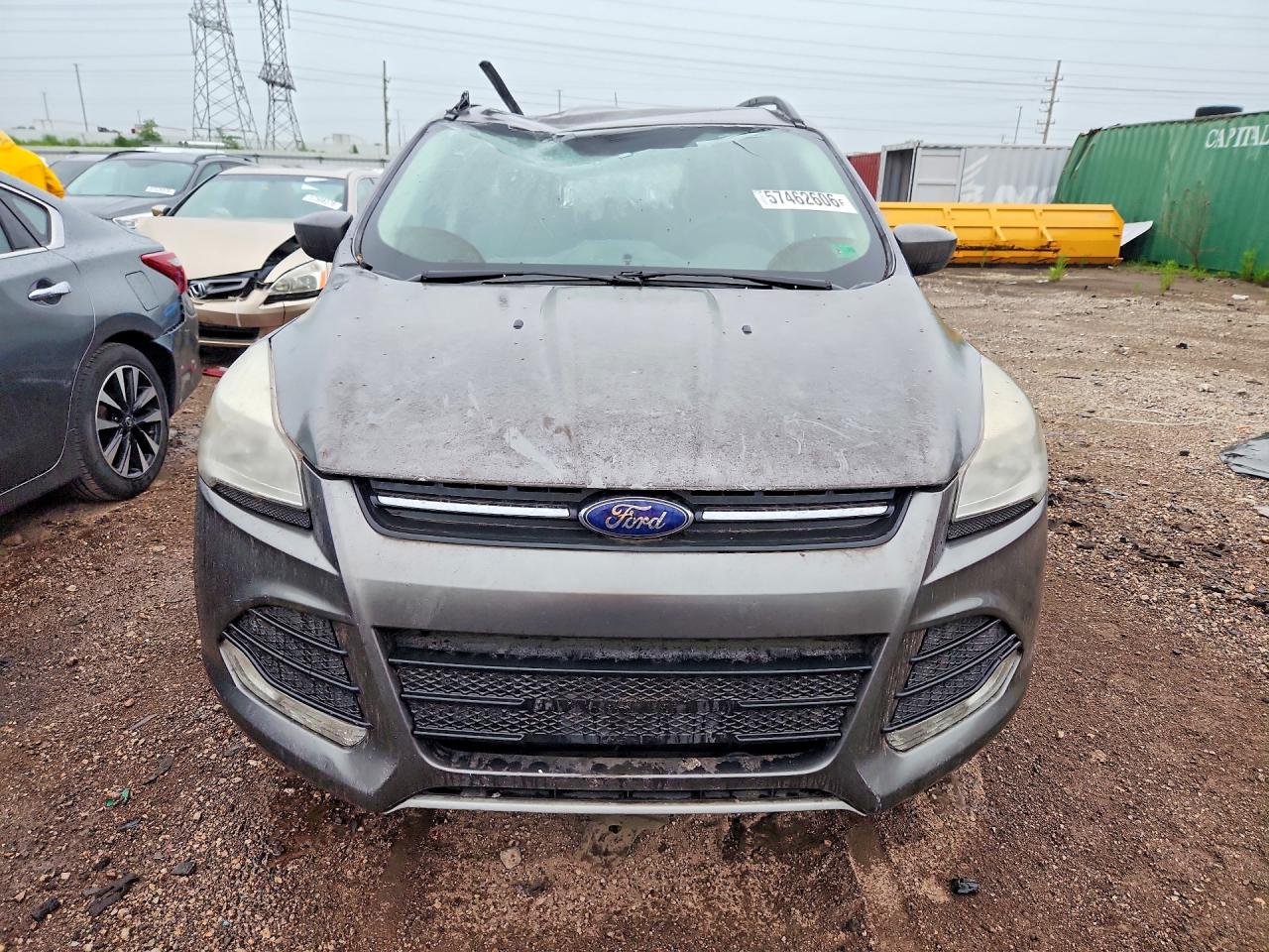 2014 Ford Escape Se Gray vin: 1FMCU9GX0EUE22421