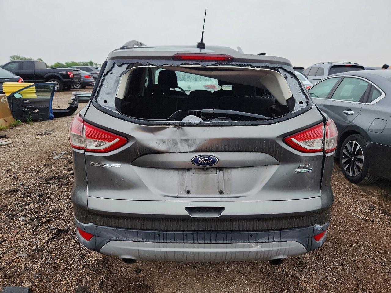 2014 Ford Escape Se Gray vin: 1FMCU9GX0EUE22421