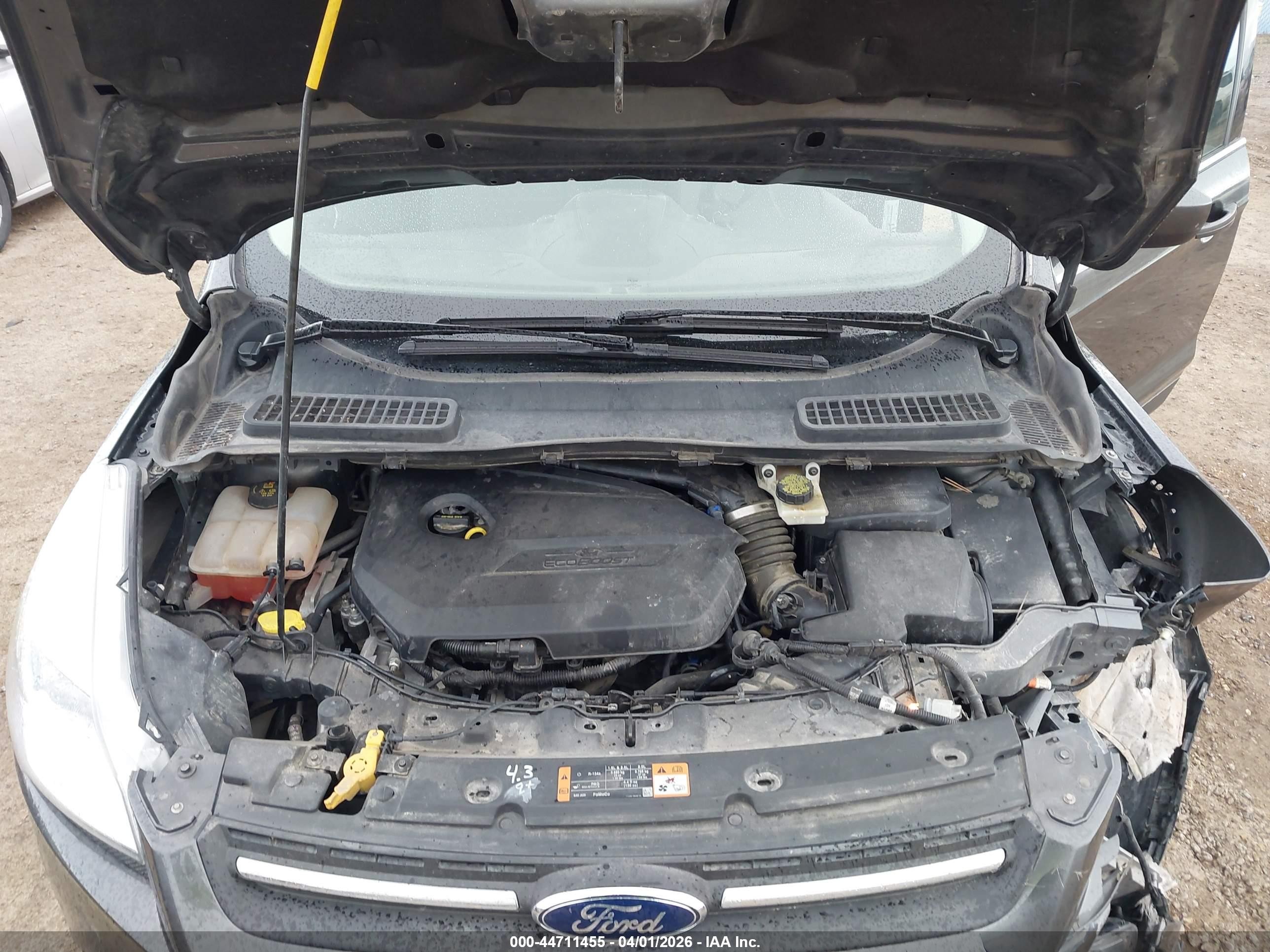 2015 Ford Escape Se Gray vin: 1FMCU9GX0FUA09609