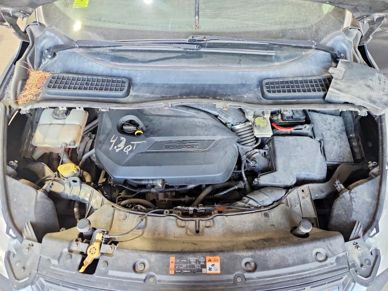 2015 Ford Escape Se Gray vin: 1FMCU9GX0FUA68482