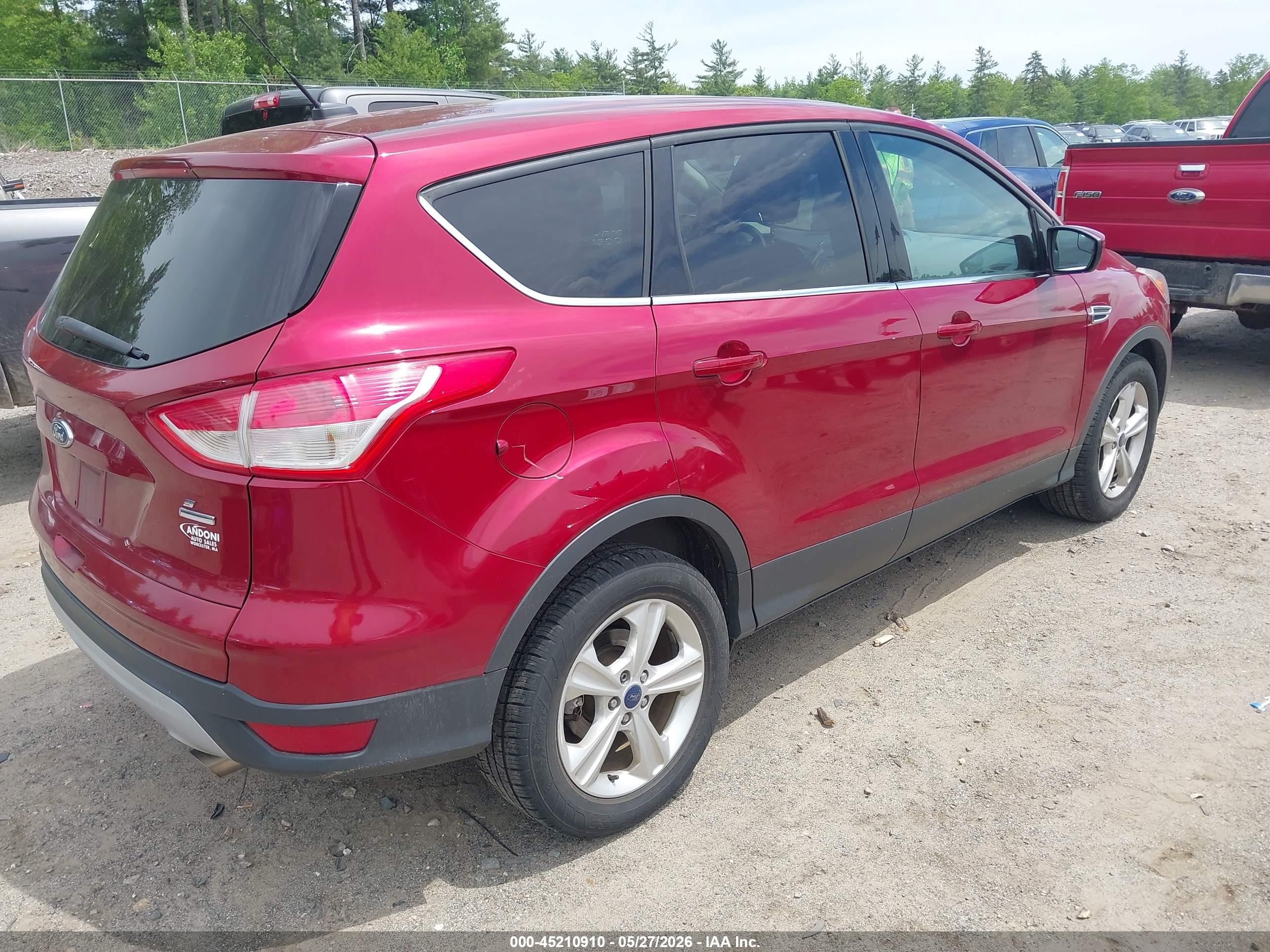 2015 Ford Escape Se Red vin: 1FMCU9GX0FUA72127