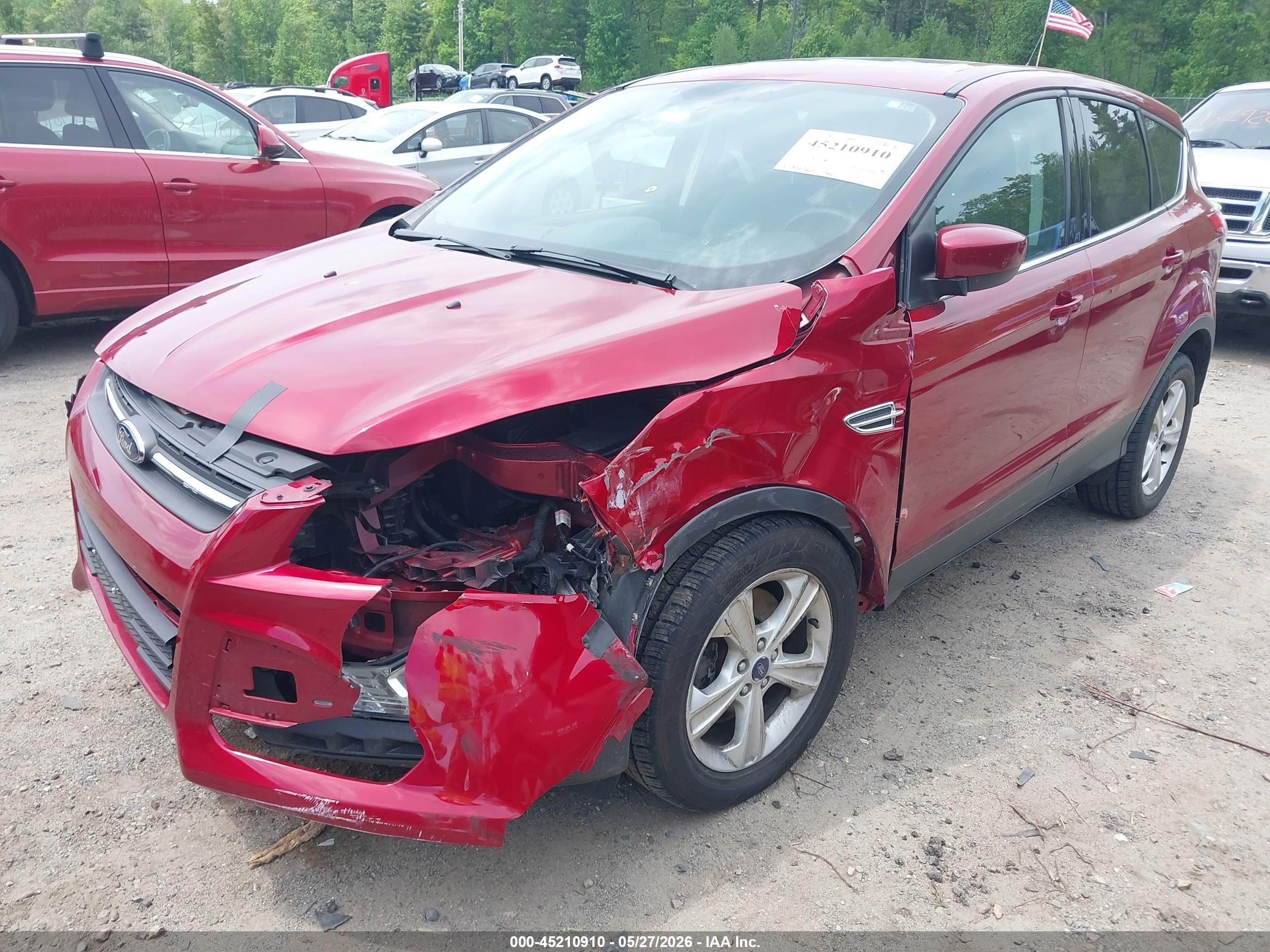 2015 Ford Escape Se Red vin: 1FMCU9GX0FUA72127