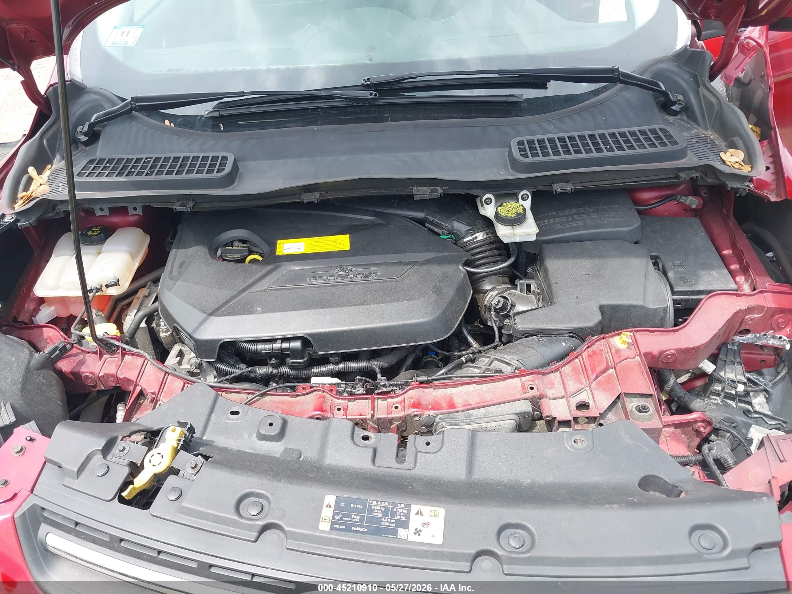 2015 Ford Escape Se Red vin: 1FMCU9GX0FUA72127
